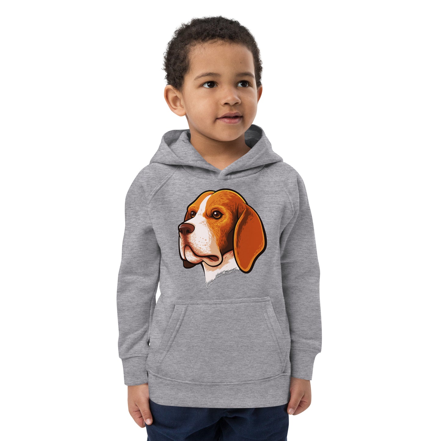 Beagle Dog Portrait Hoodie, No. 0105