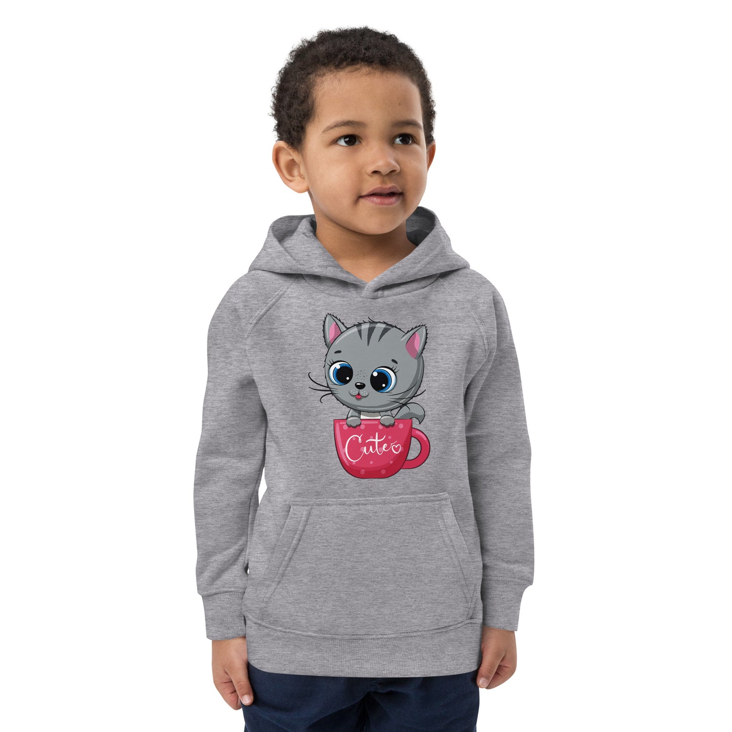 Cute Baby Cat Inside Cup Hoodie, No. 0268