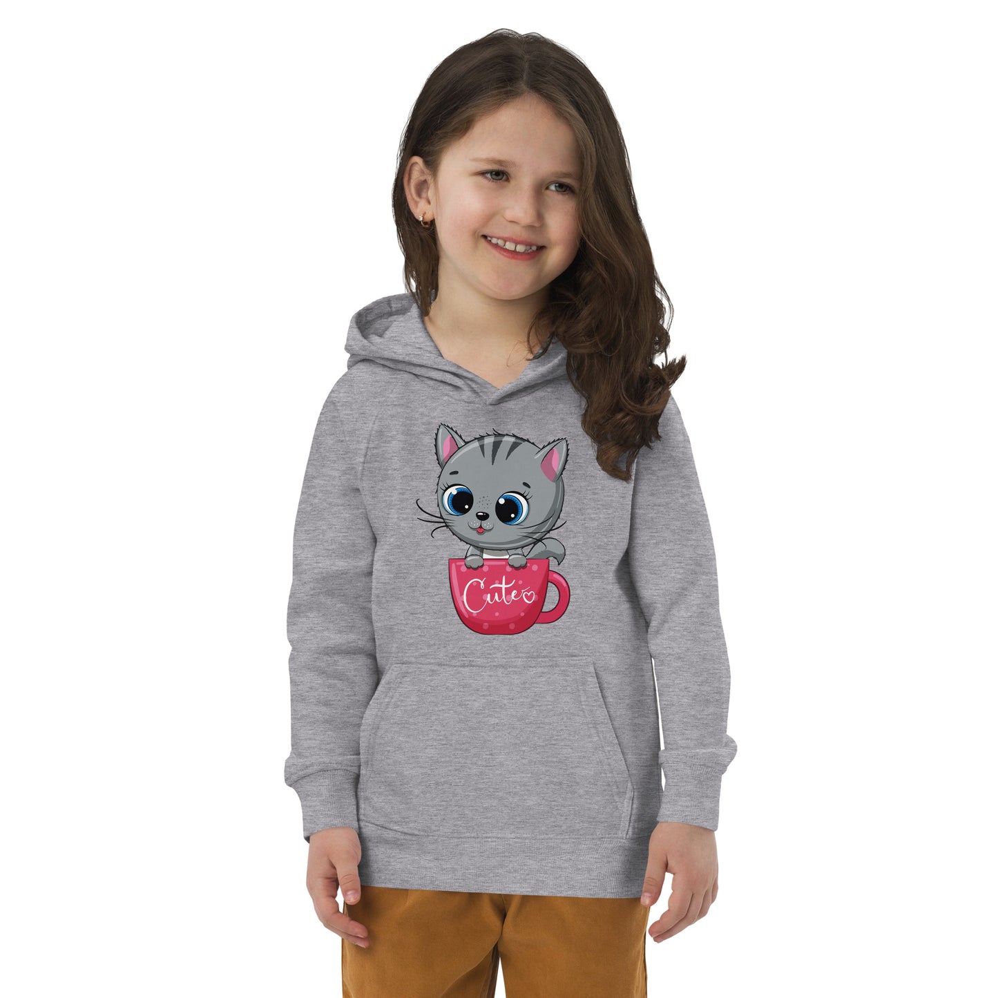 Cute Baby Cat Inside Cup Hoodie, No. 0268