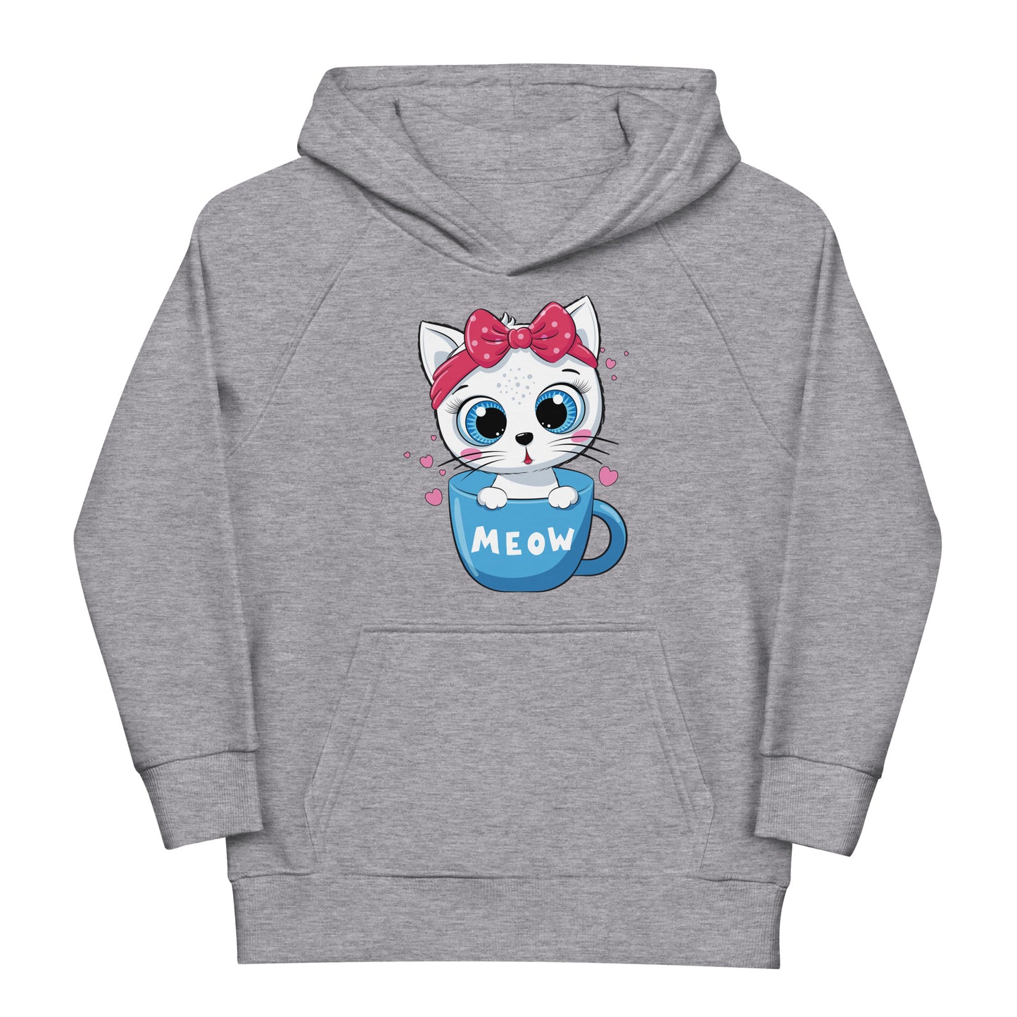 Cute Baby Cat Sitting in Cup Hoodie, No. 0269