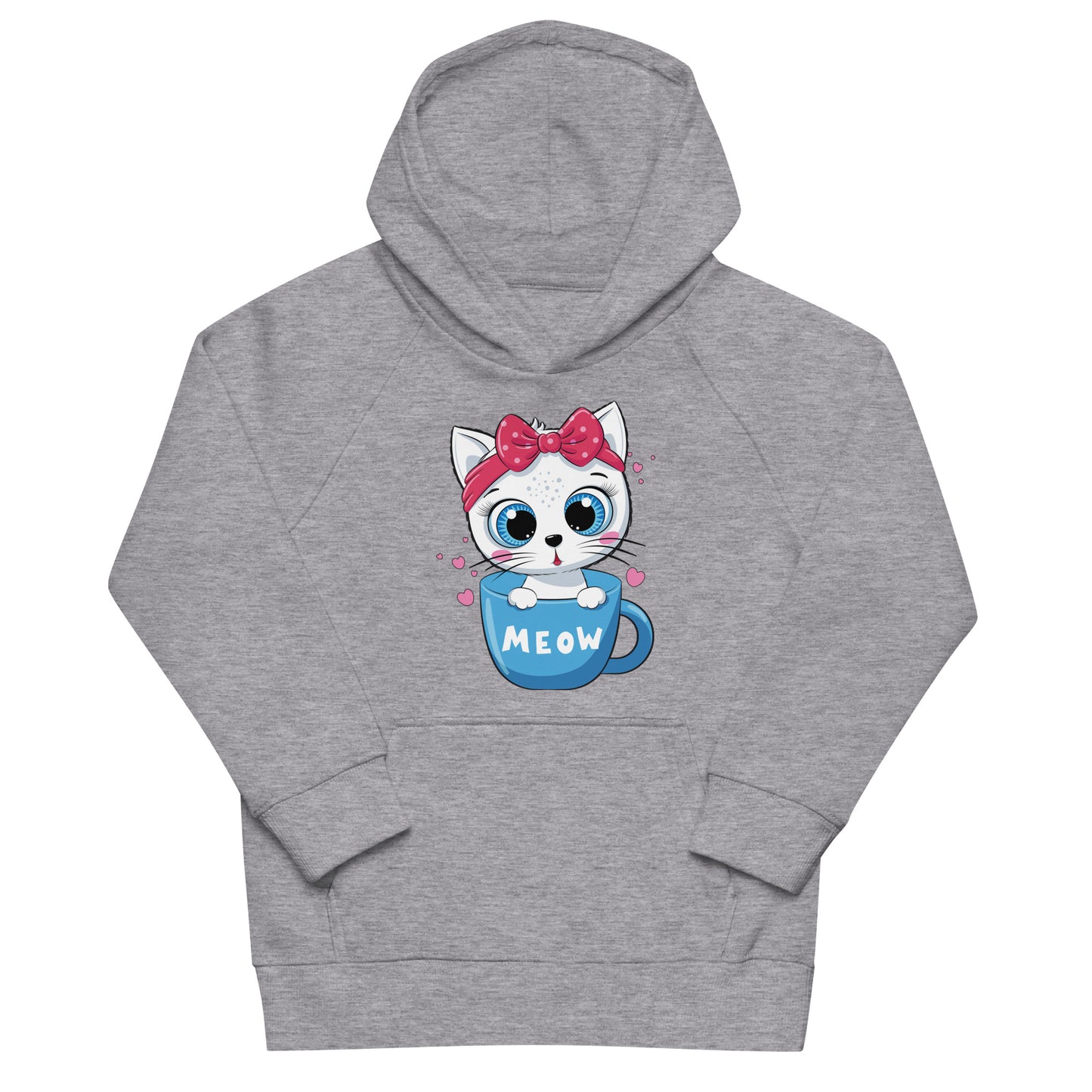 Cute Baby Cat Sitting in Cup Hoodie, No. 0269