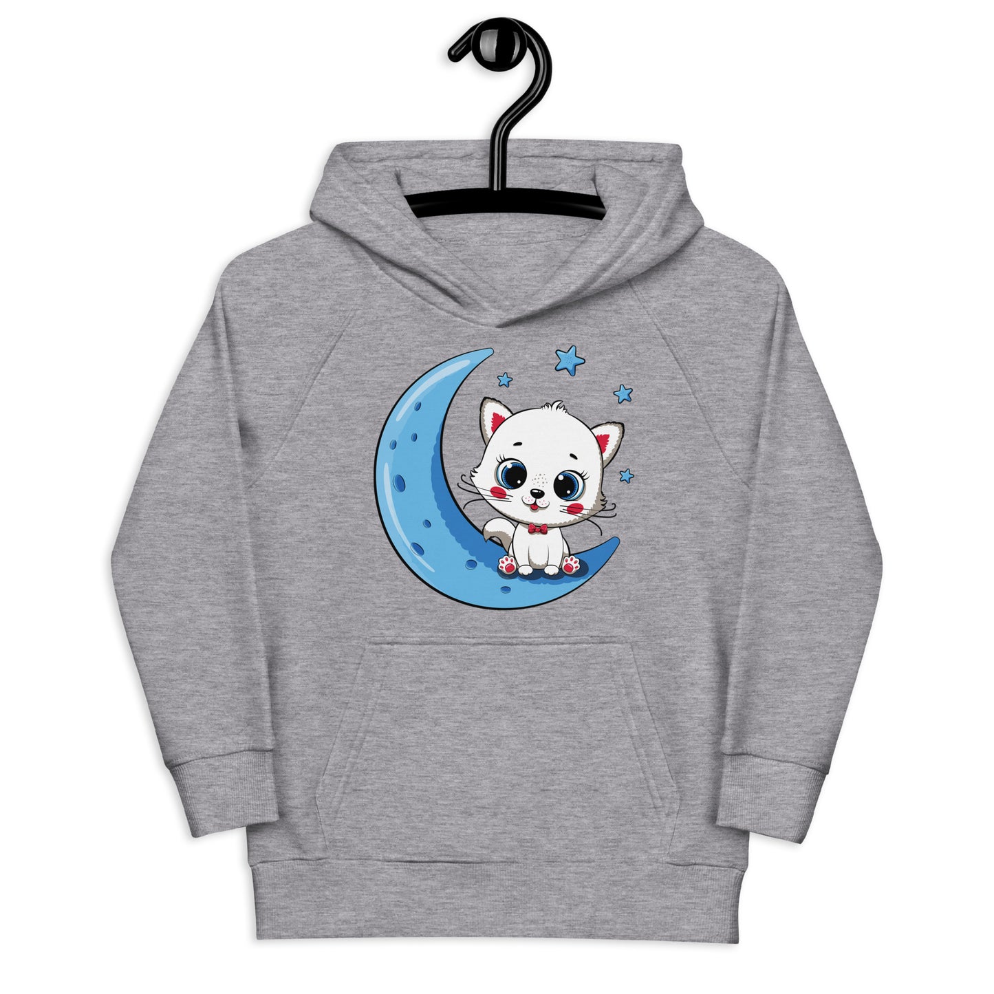 Cute Baby Cat Sitting on the Moon Hoodie, No. 0270