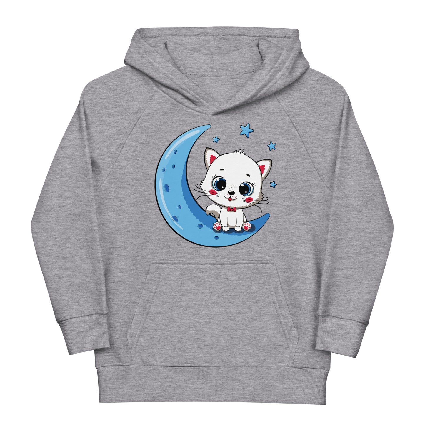 Cute Baby Cat Sitting on the Moon Hoodie, No. 0270