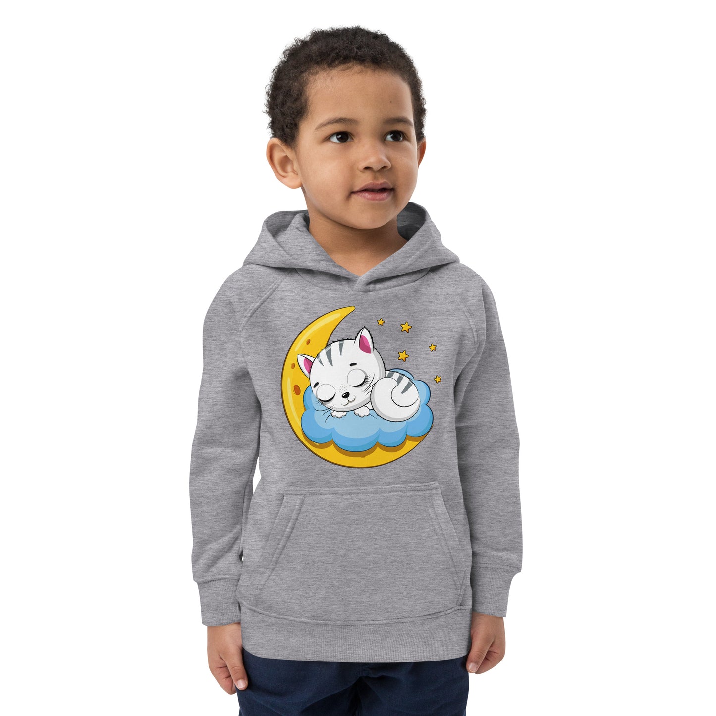 Cute Baby Cat Sleeping on the Clouds Hoodie, No. 0271