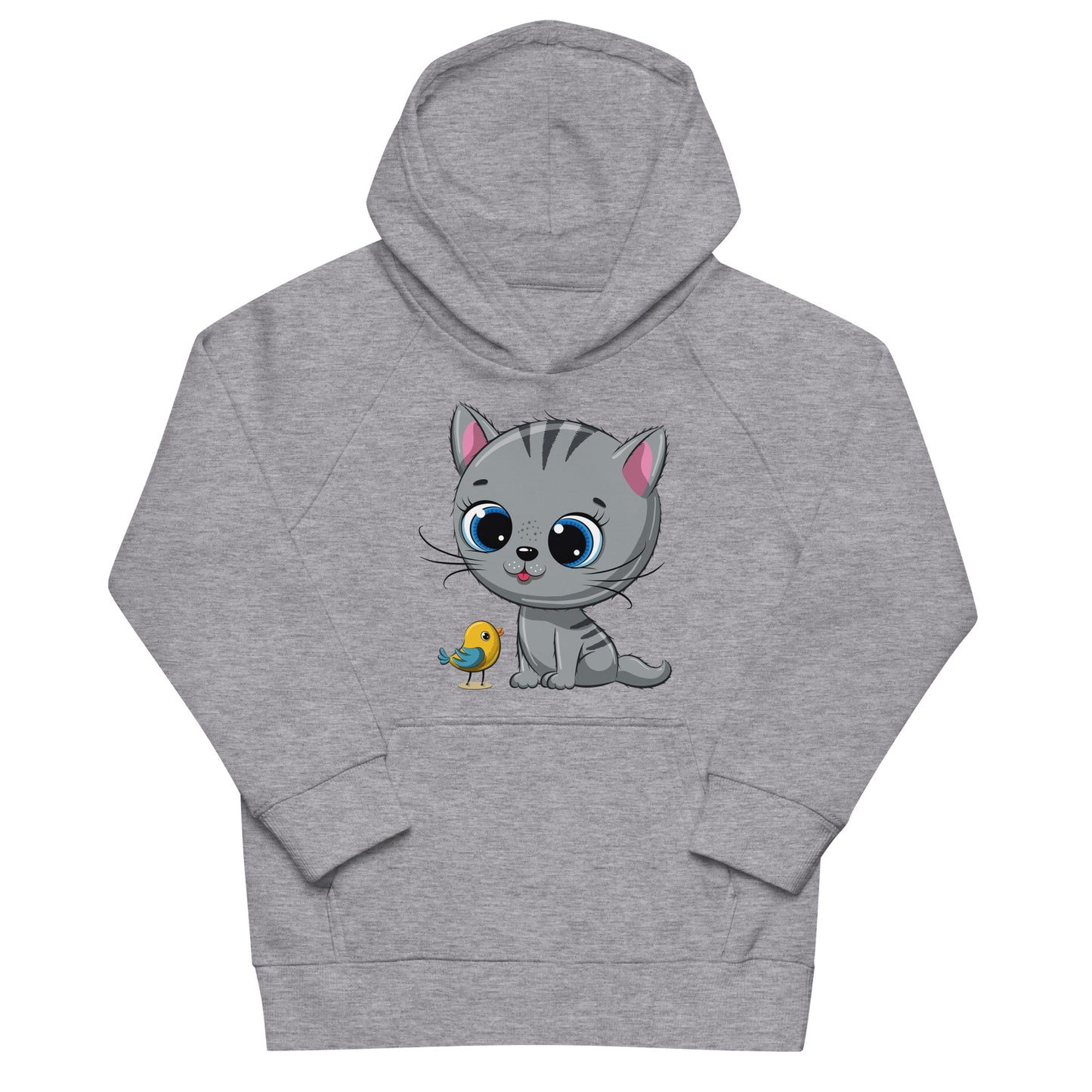 Cute Baby Cat with Bird Hoodie, No. 0139