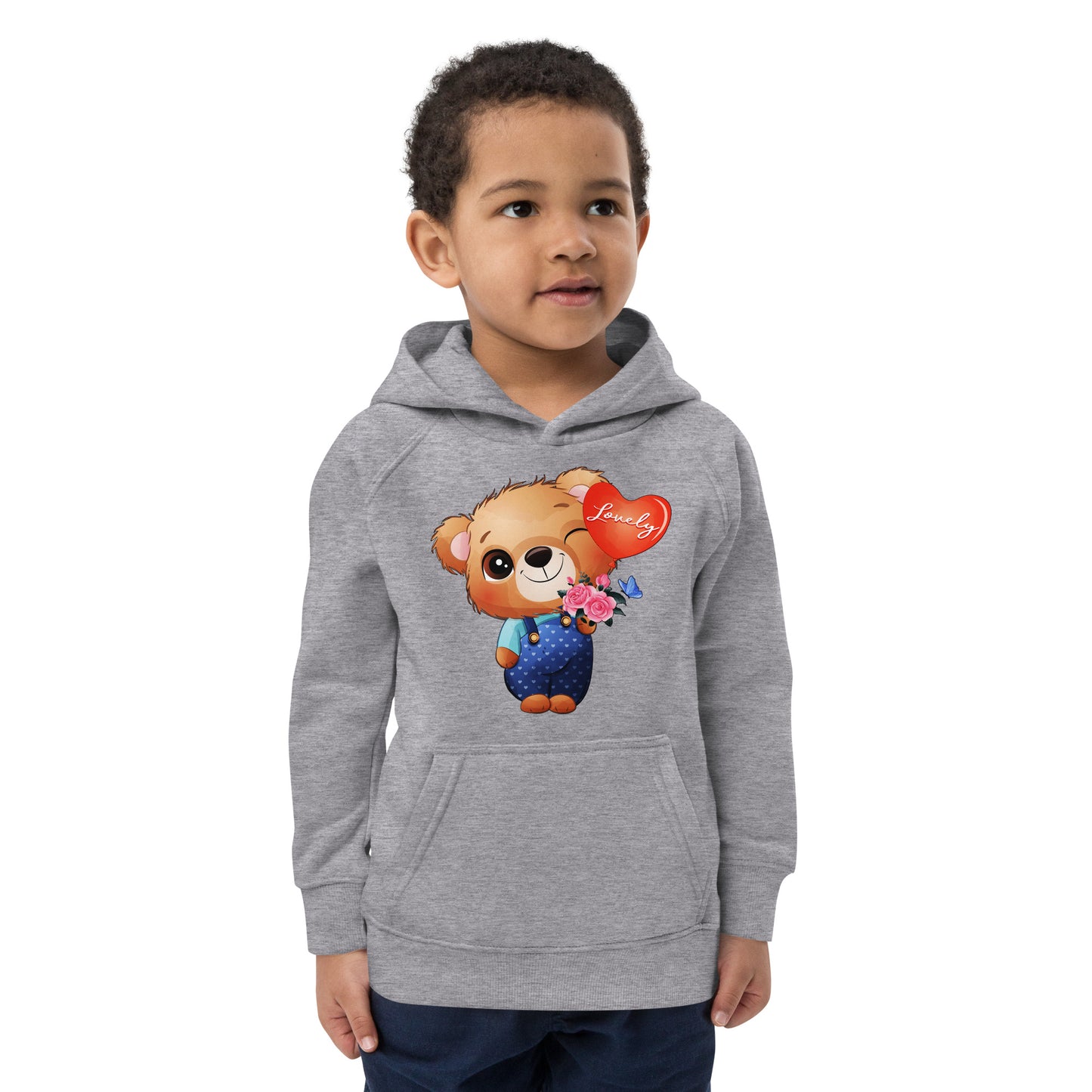 Little Bear Holding Balloon Hoodie, No. 0026