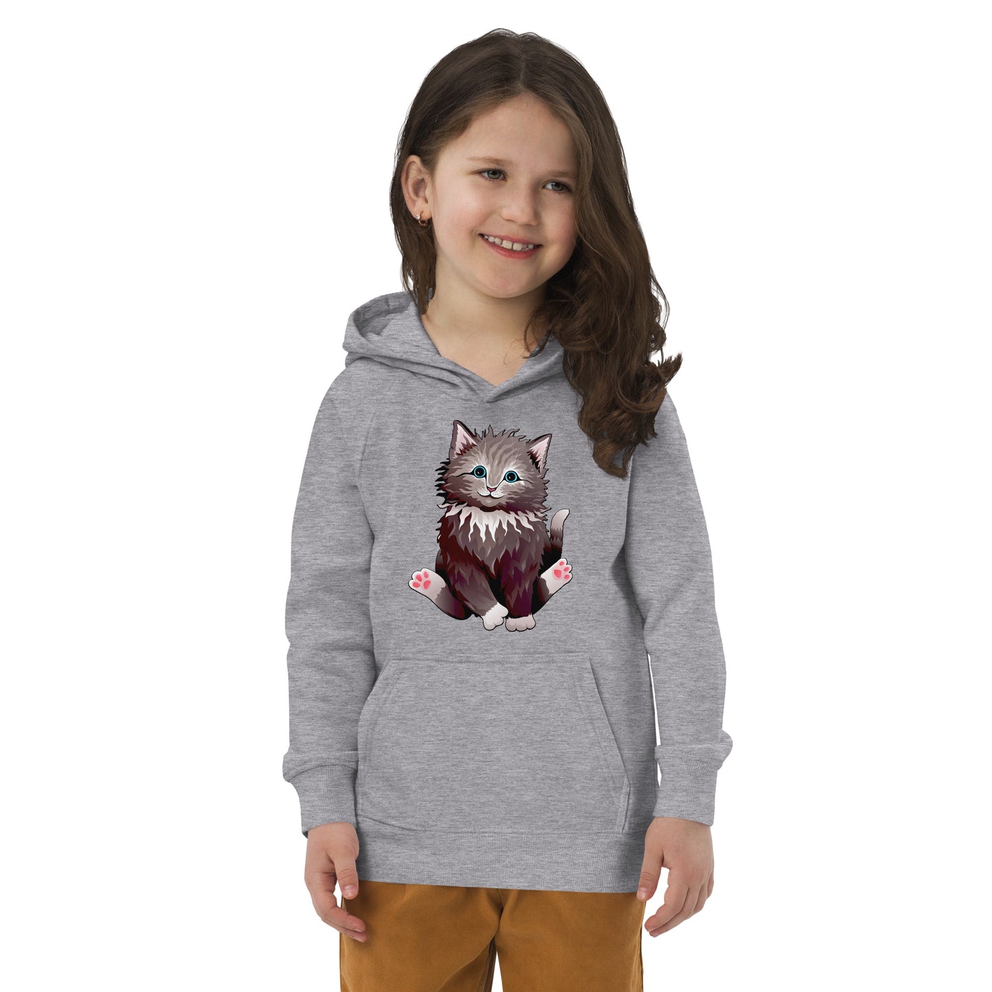 Cute Cat Smiling Hoodie, No. 0160