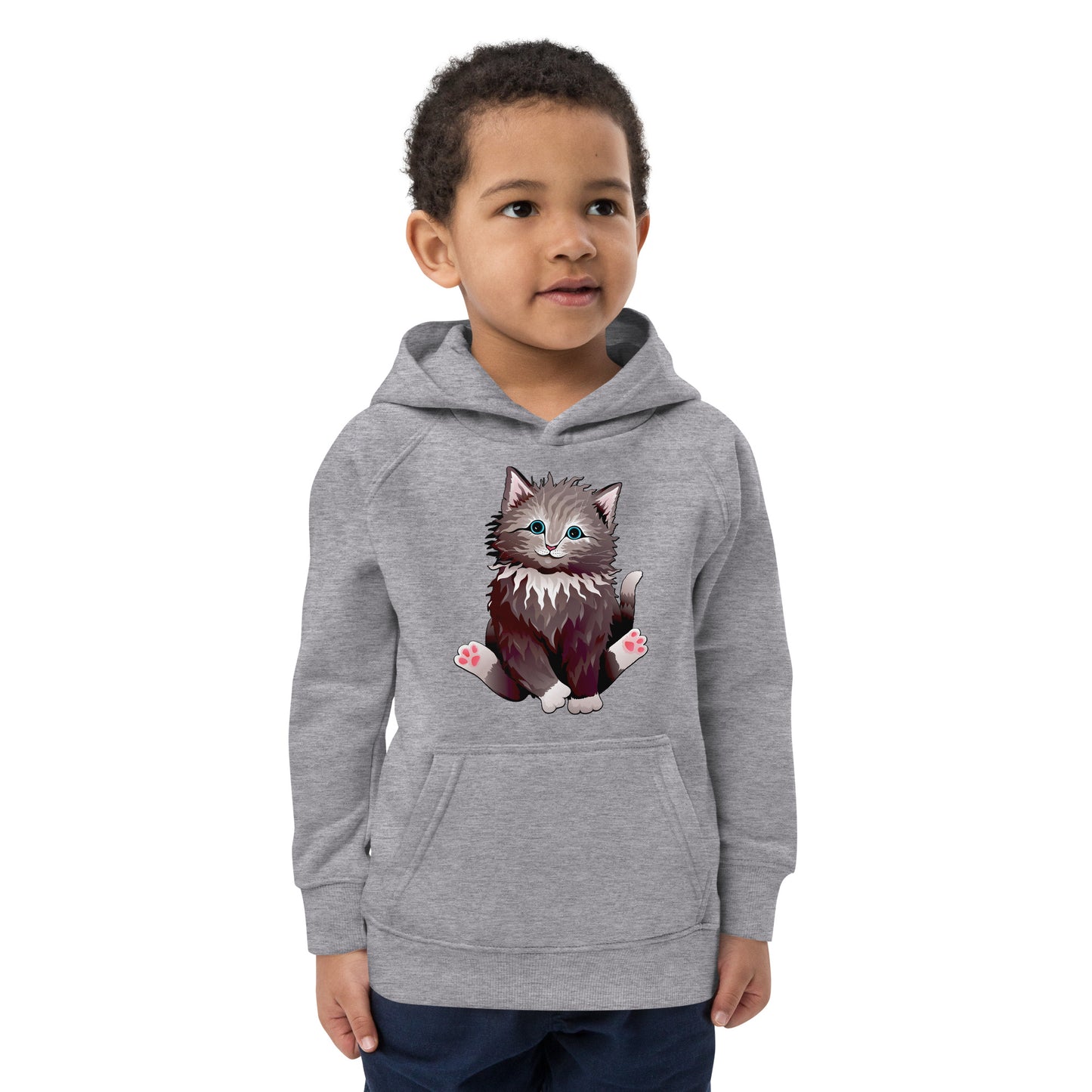 Cute Cat Smiling Hoodie, No. 0160