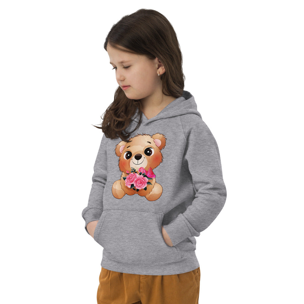 Little Bear with Flowers, Hoodies, No. 0028