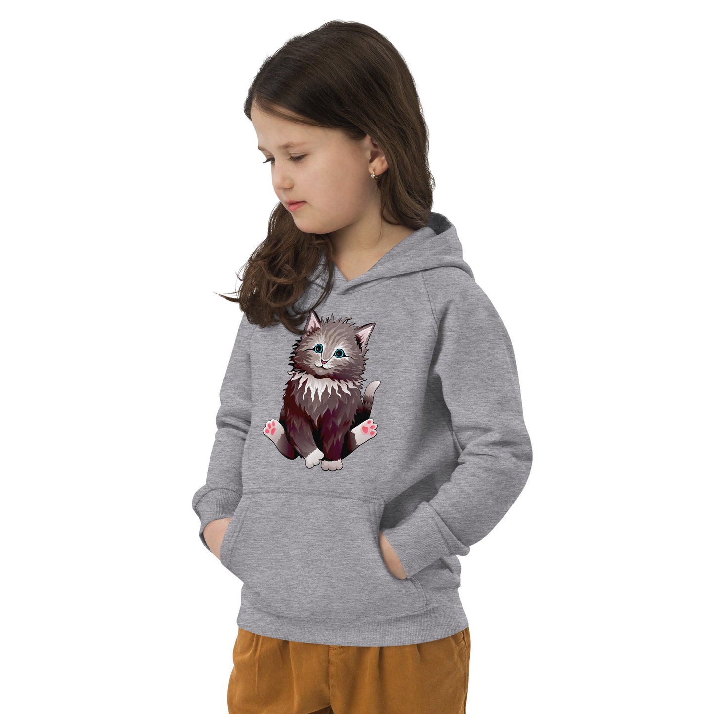 Cute Cat Smiling Hoodie, No. 0160