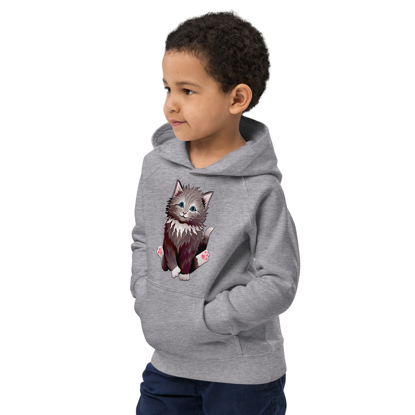 Cute Cat Smiling Hoodie, No. 0160