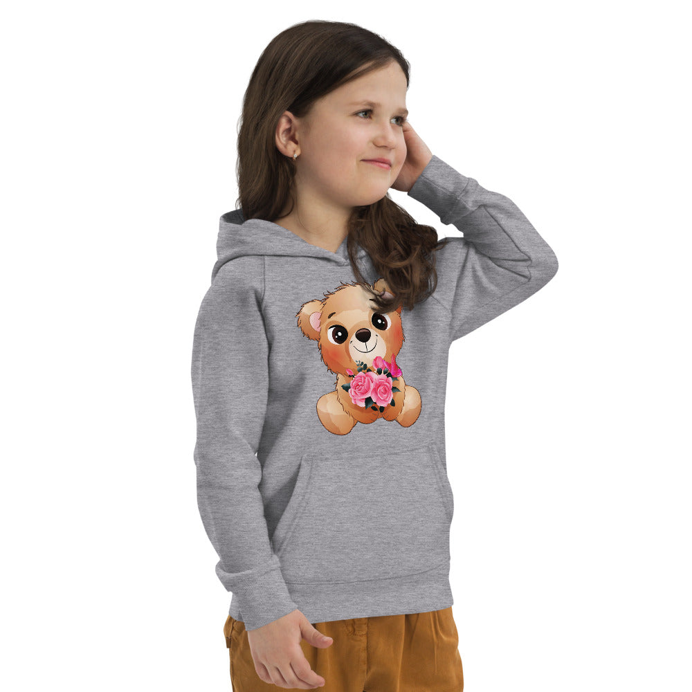 Little Bear with Flowers, Hoodies, No. 0028