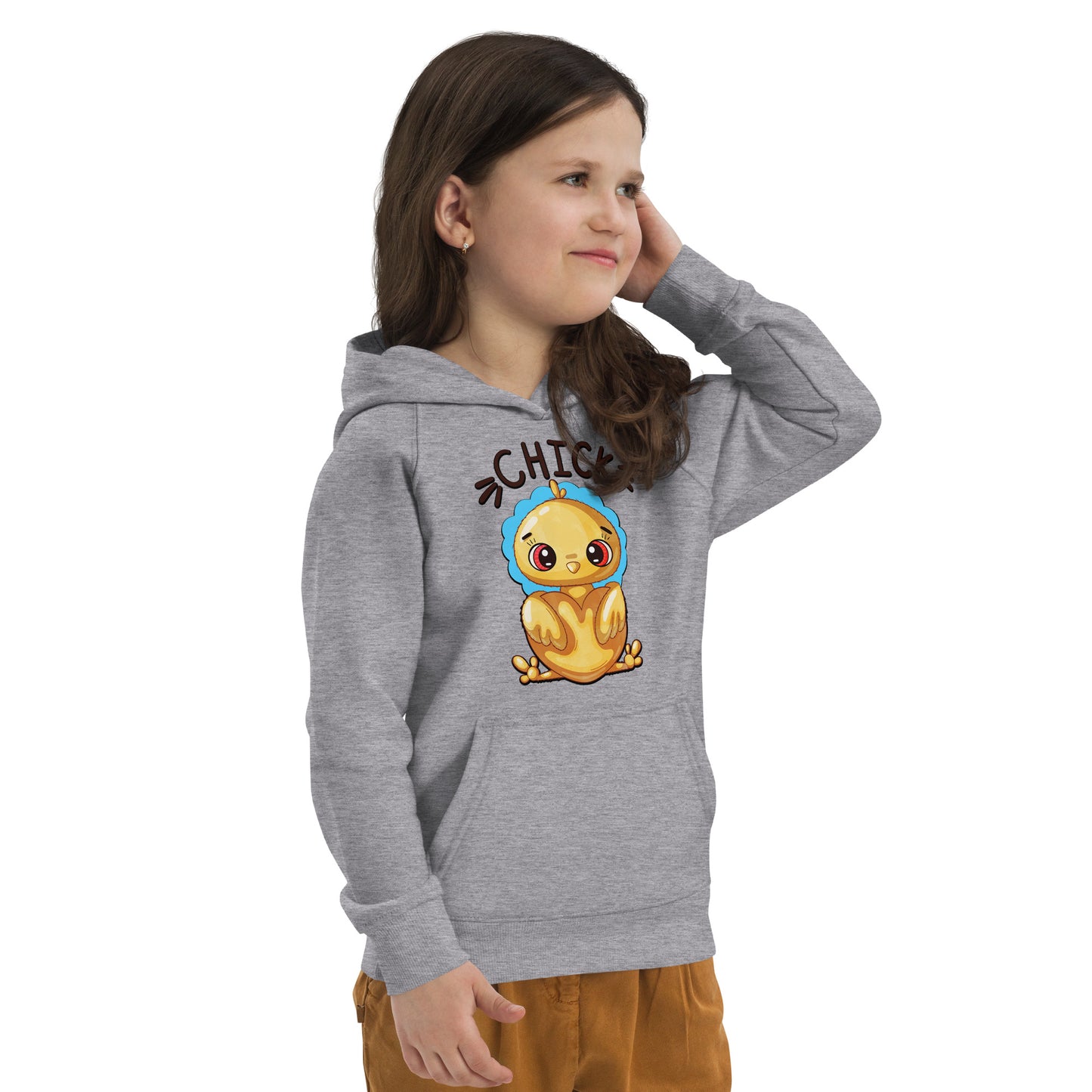 Chick with Heart Hoodie, No. 0252