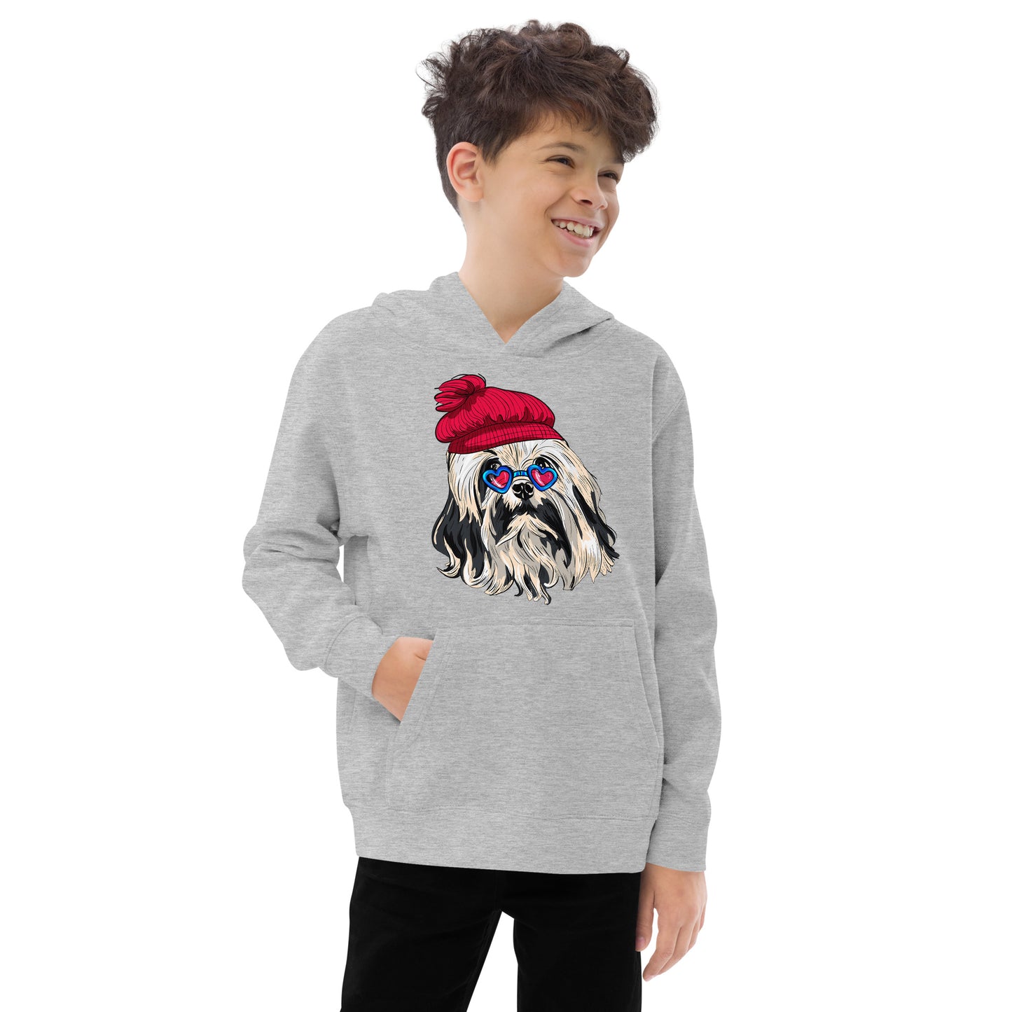 Cute Lowchen Dog Hoodie,  No. 0598