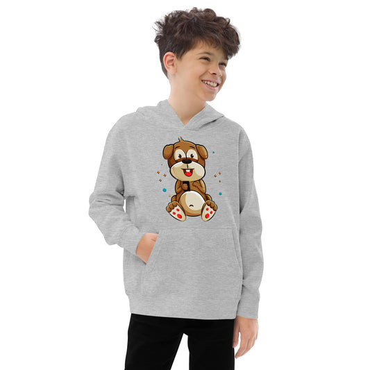 Cute Dog Playing Game on Smartphone Hoodie, No. 0294