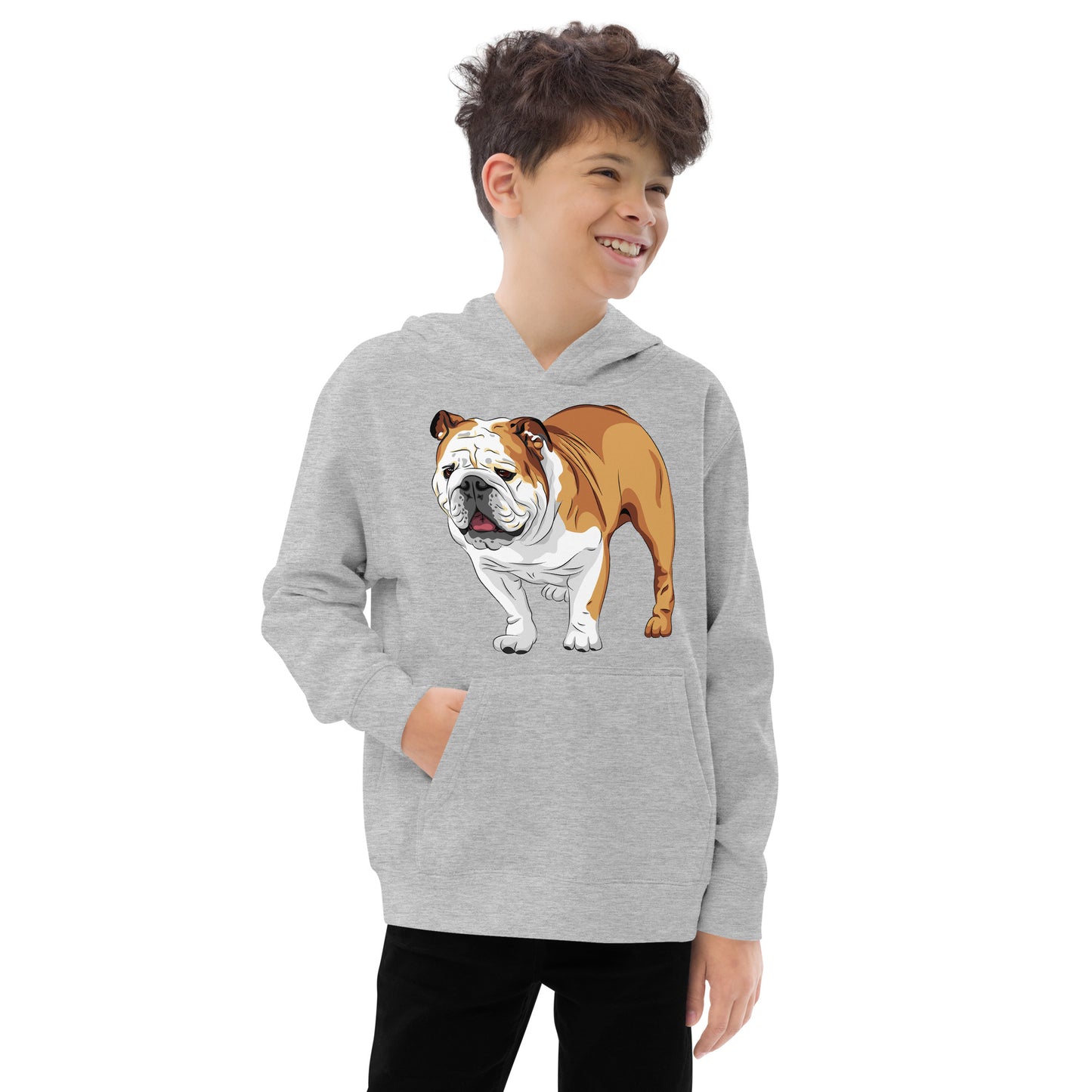 Cool English Bulldog Dog Hoodie, No. 0129