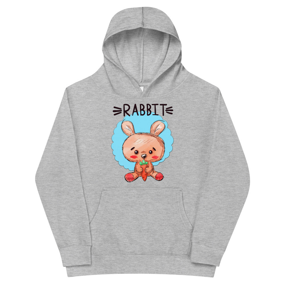 Rabbit with Carrot, Hoodies, No. 0491