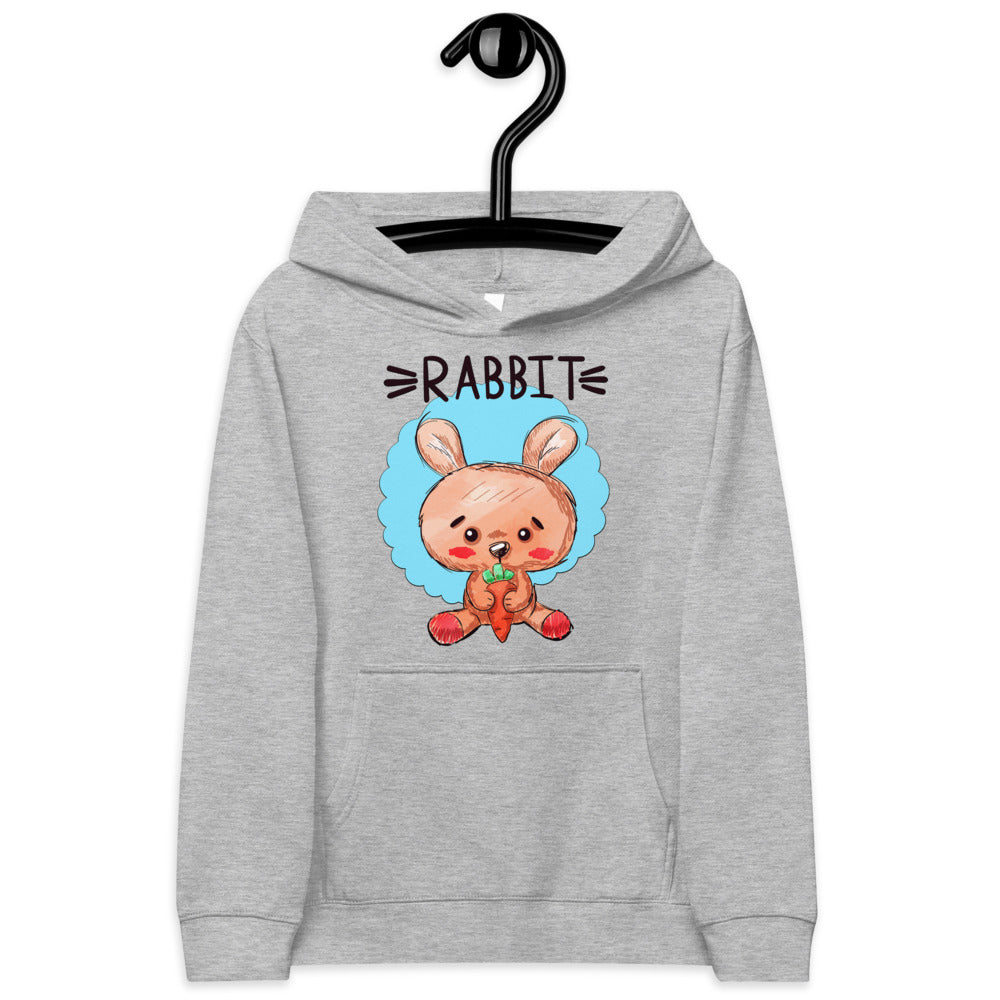 Rabbit with Carrot, Hoodies, No. 0491