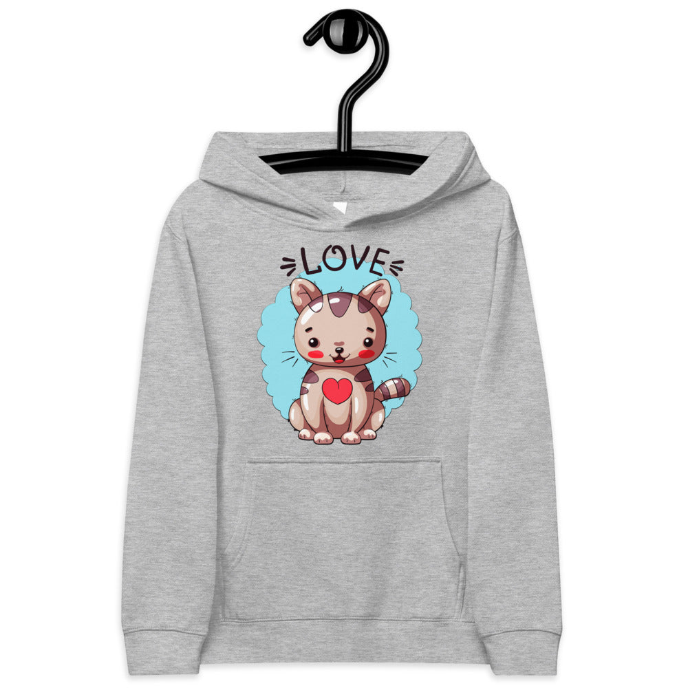 Cute Kitty Cat in Love, Hoodies, No. 0315