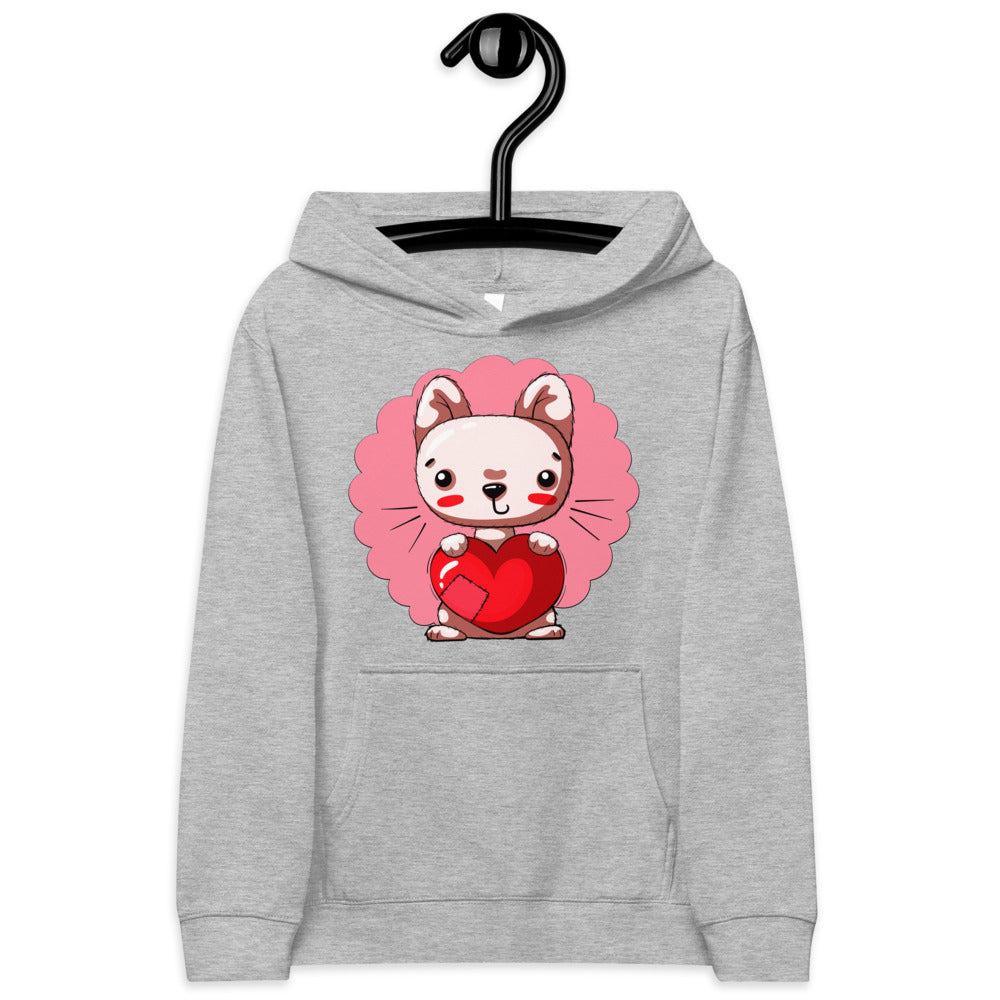 Cute Kitty Cat with Heart, Hoodies, No. 0330