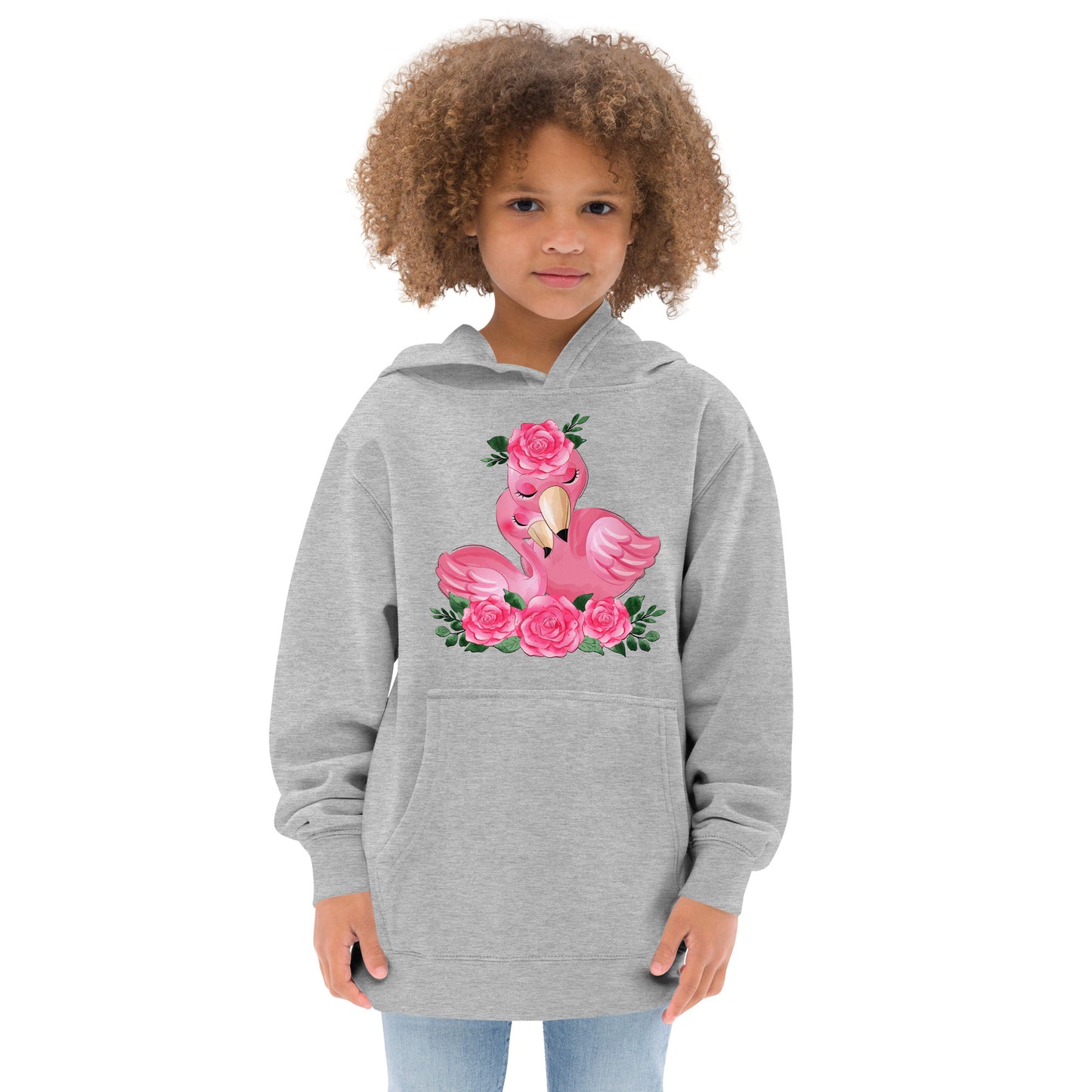 Cute Flamingo Mom and Baby Hoodie, No. 0080