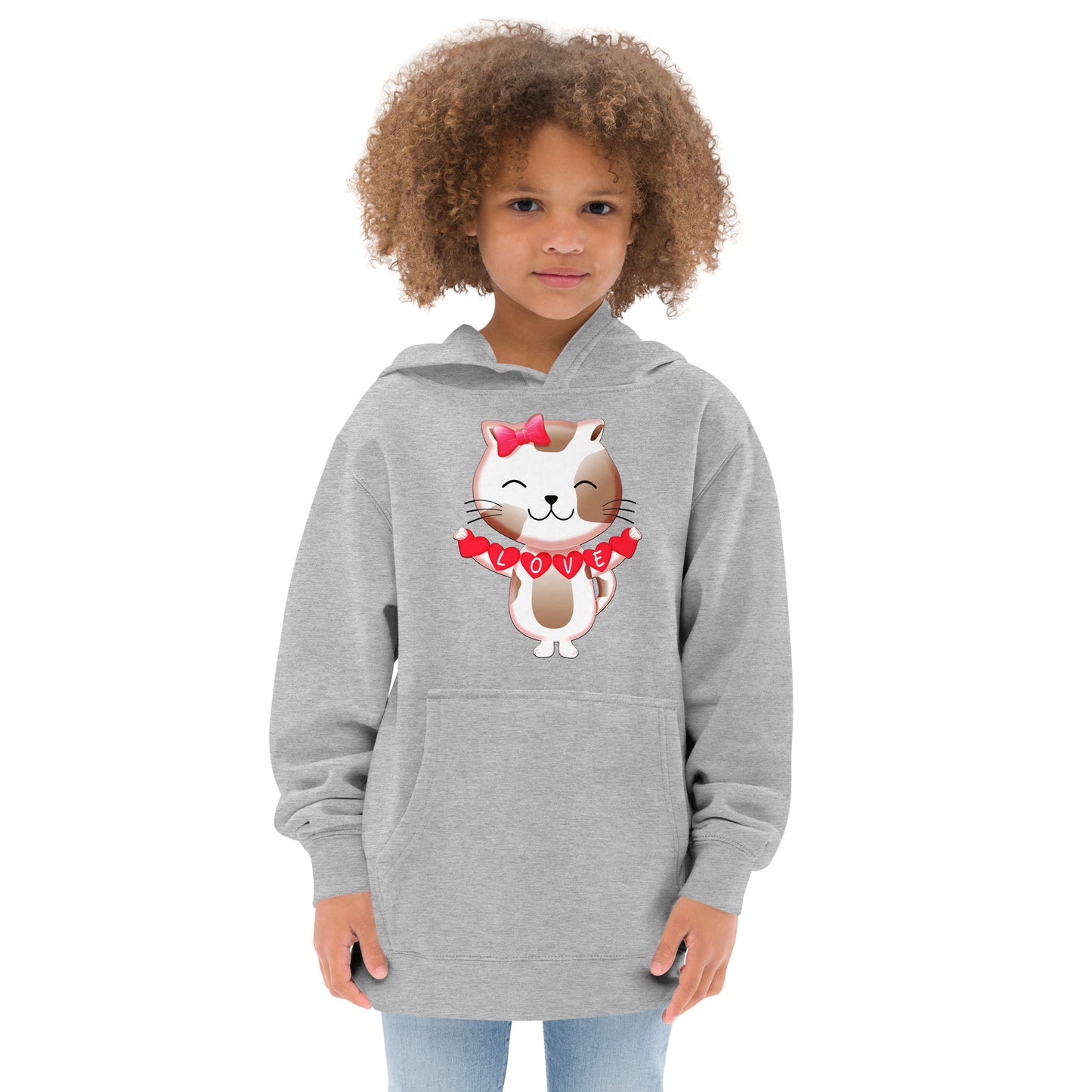 Cute Cat in Love Hoodie, No. 0282