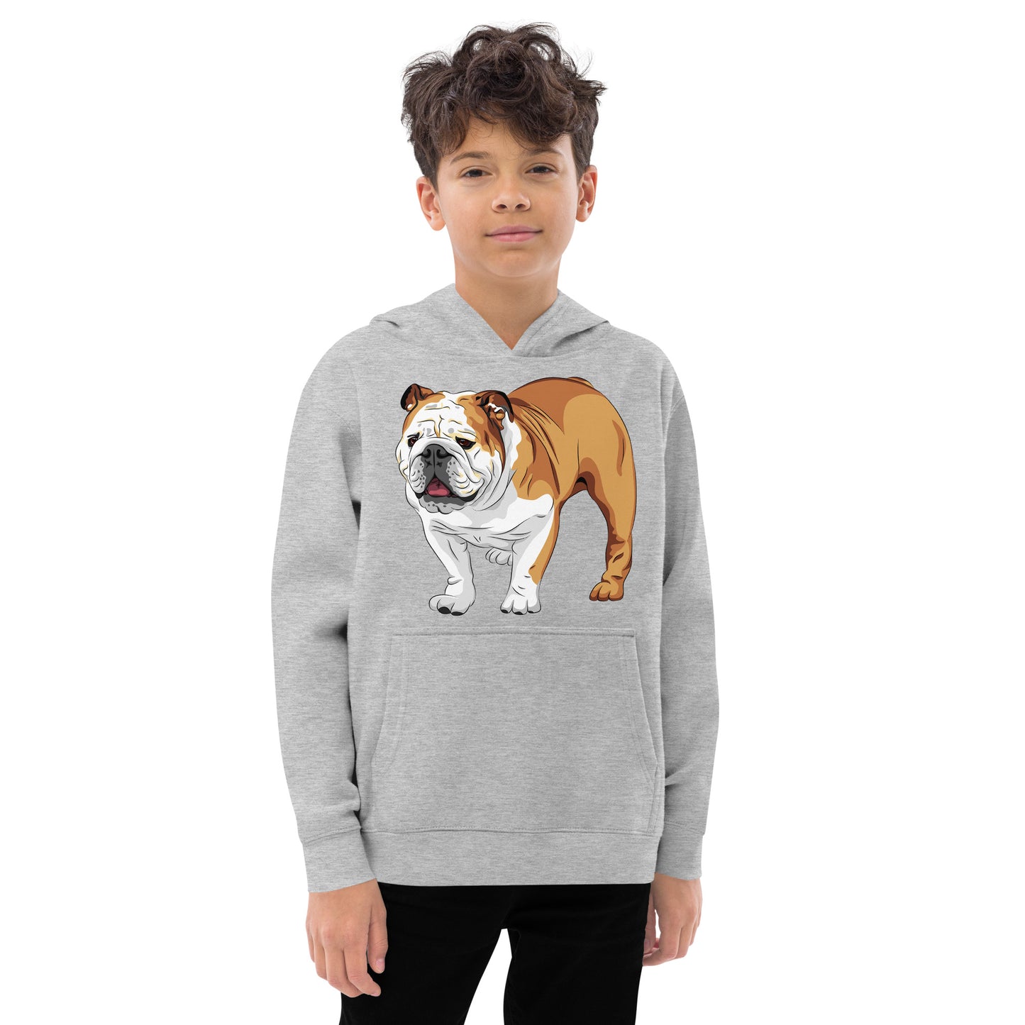 Cool English Bulldog Dog Hoodie, No. 0129