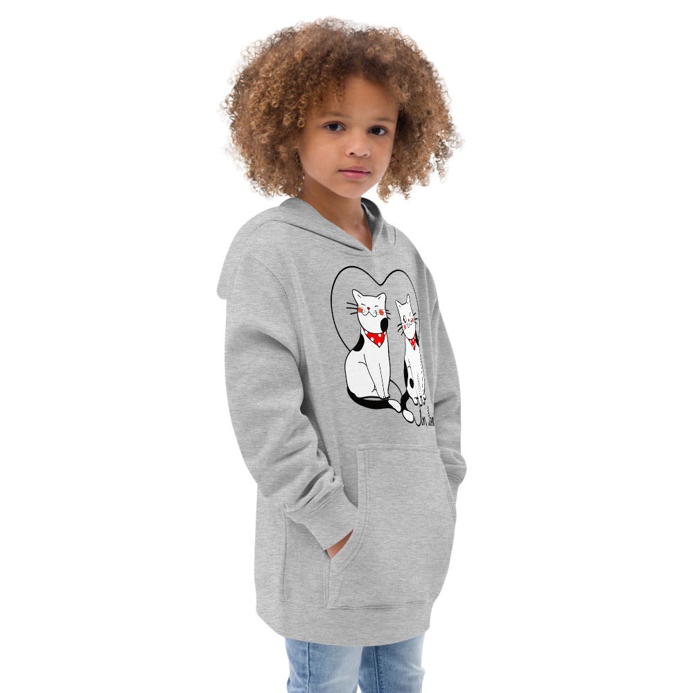 Couple Kitten Cats in Love, Hoodies, No. 0137