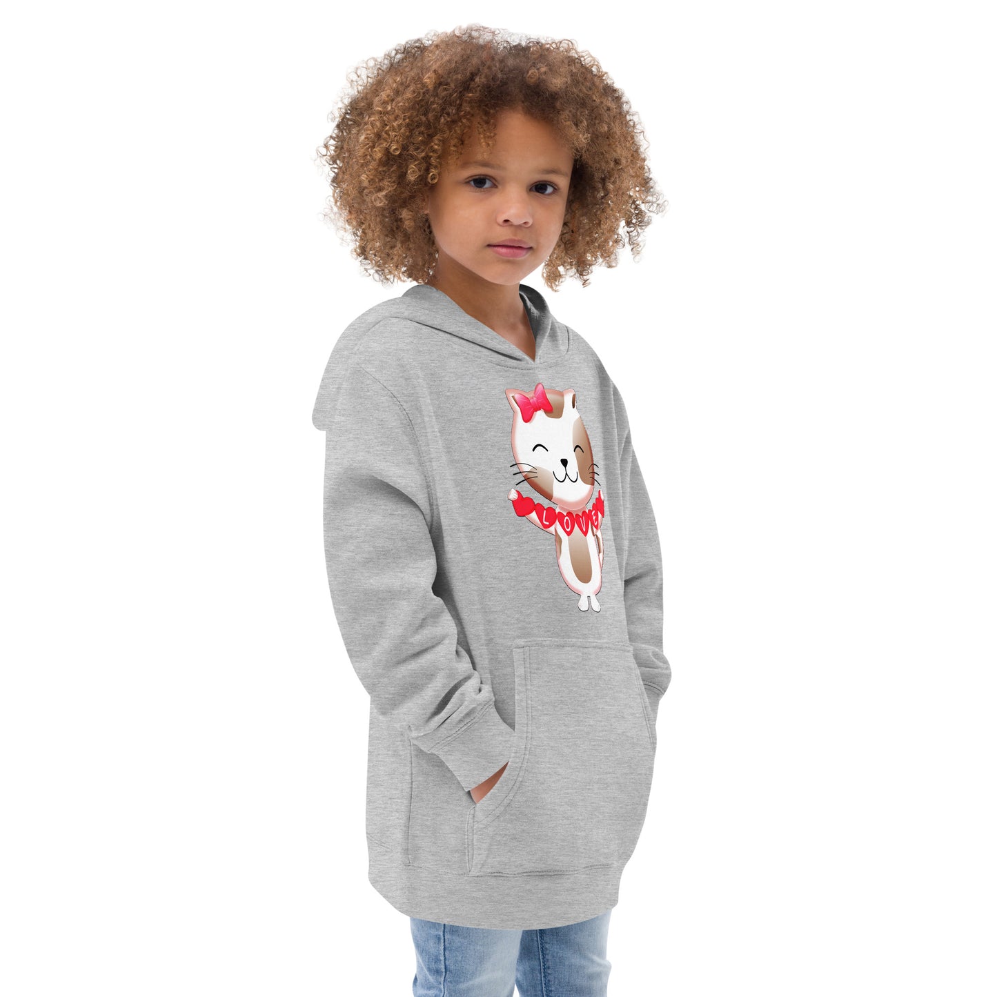 Cute Cat in Love Hoodie, No. 0282