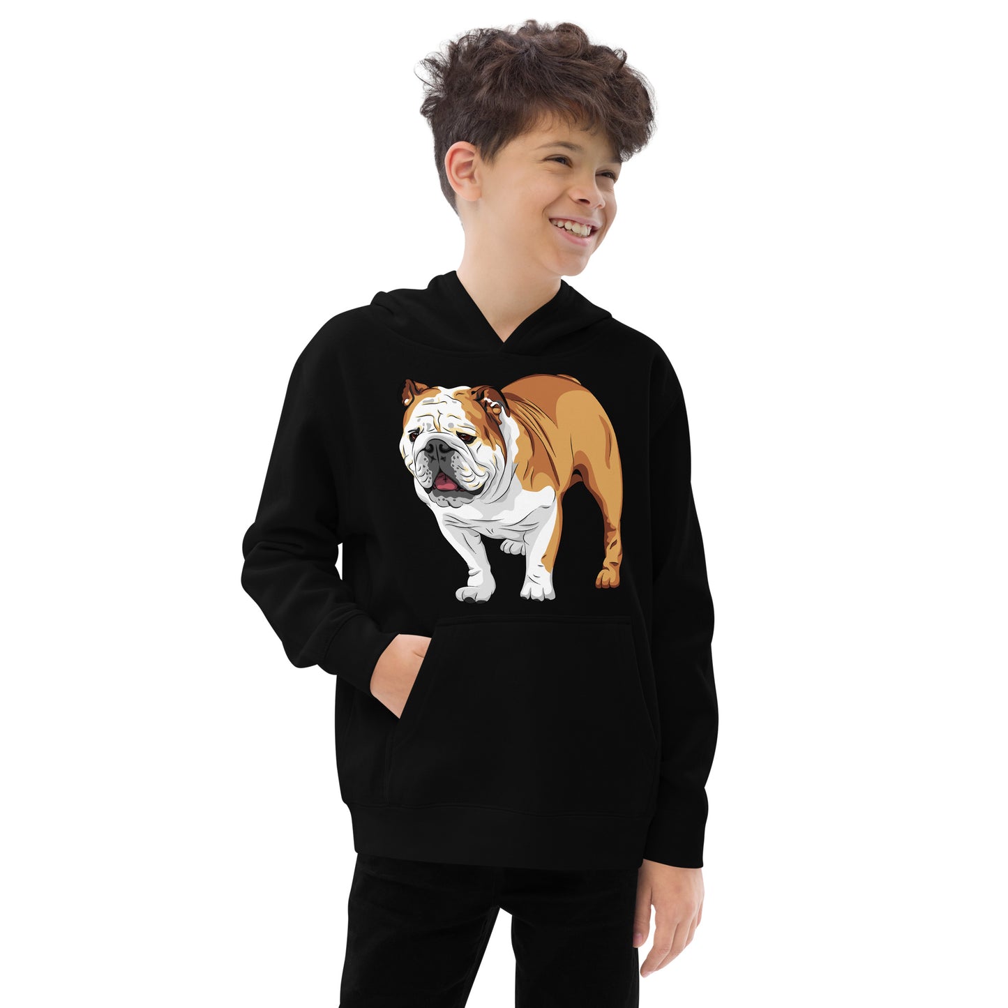 Cool English Bulldog Dog Hoodie, No. 0129