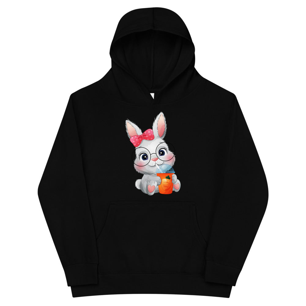 Bunny Drinking Carrot Juice, Hoodies, No. 0029