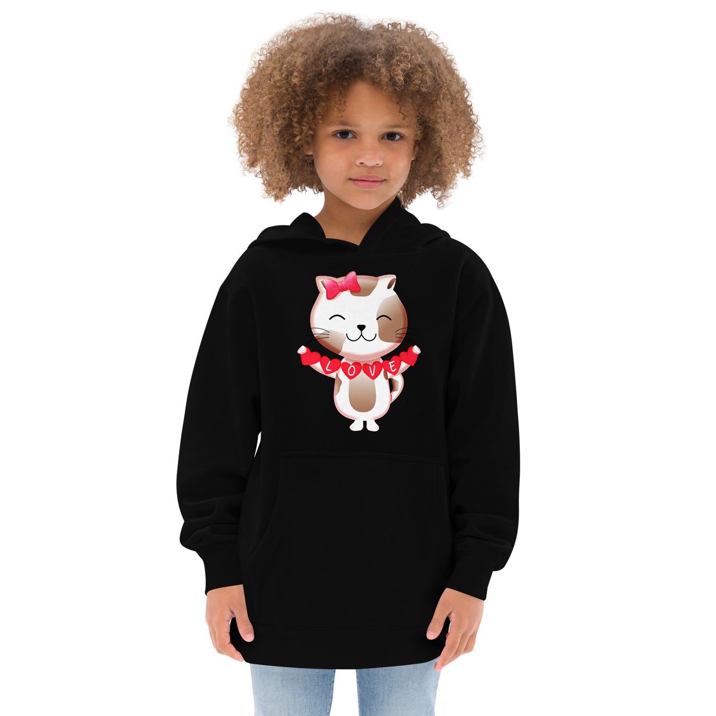 Cute Cat in Love Hoodie, No. 0282