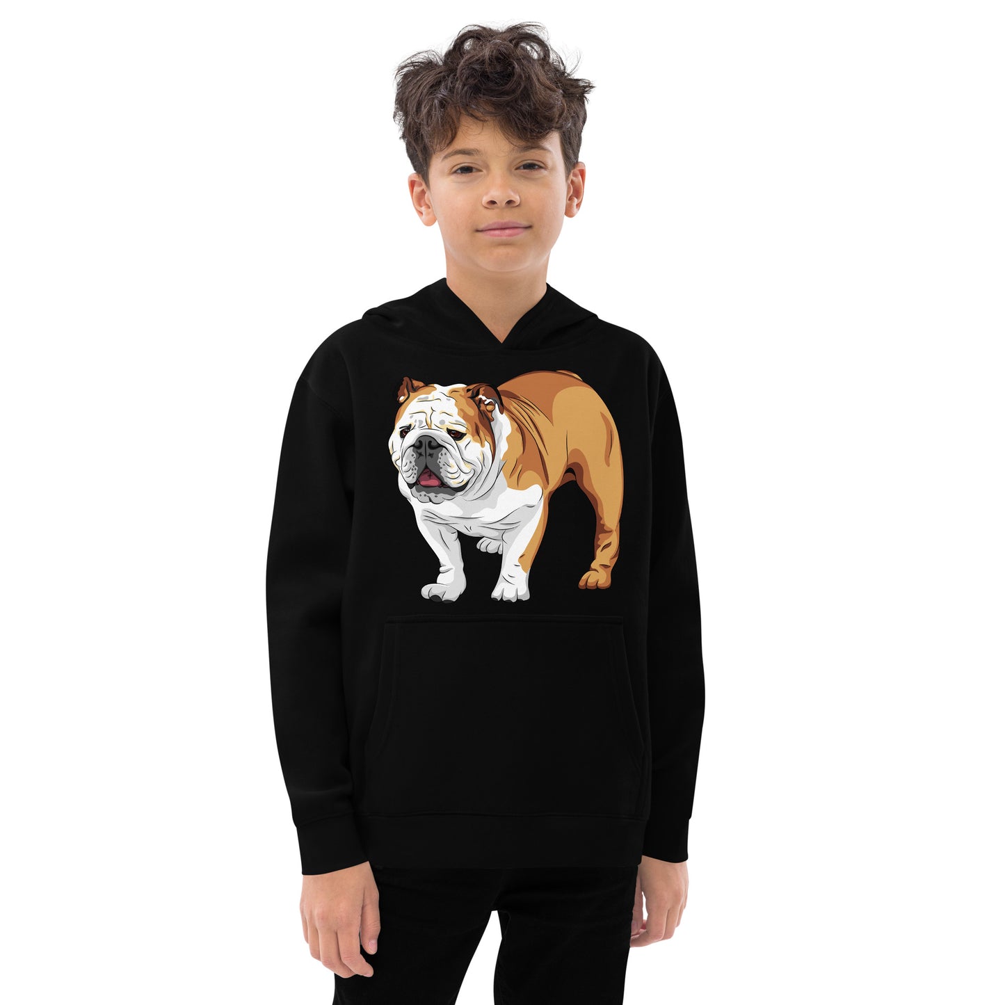 Cool English Bulldog Dog Hoodie, No. 0129