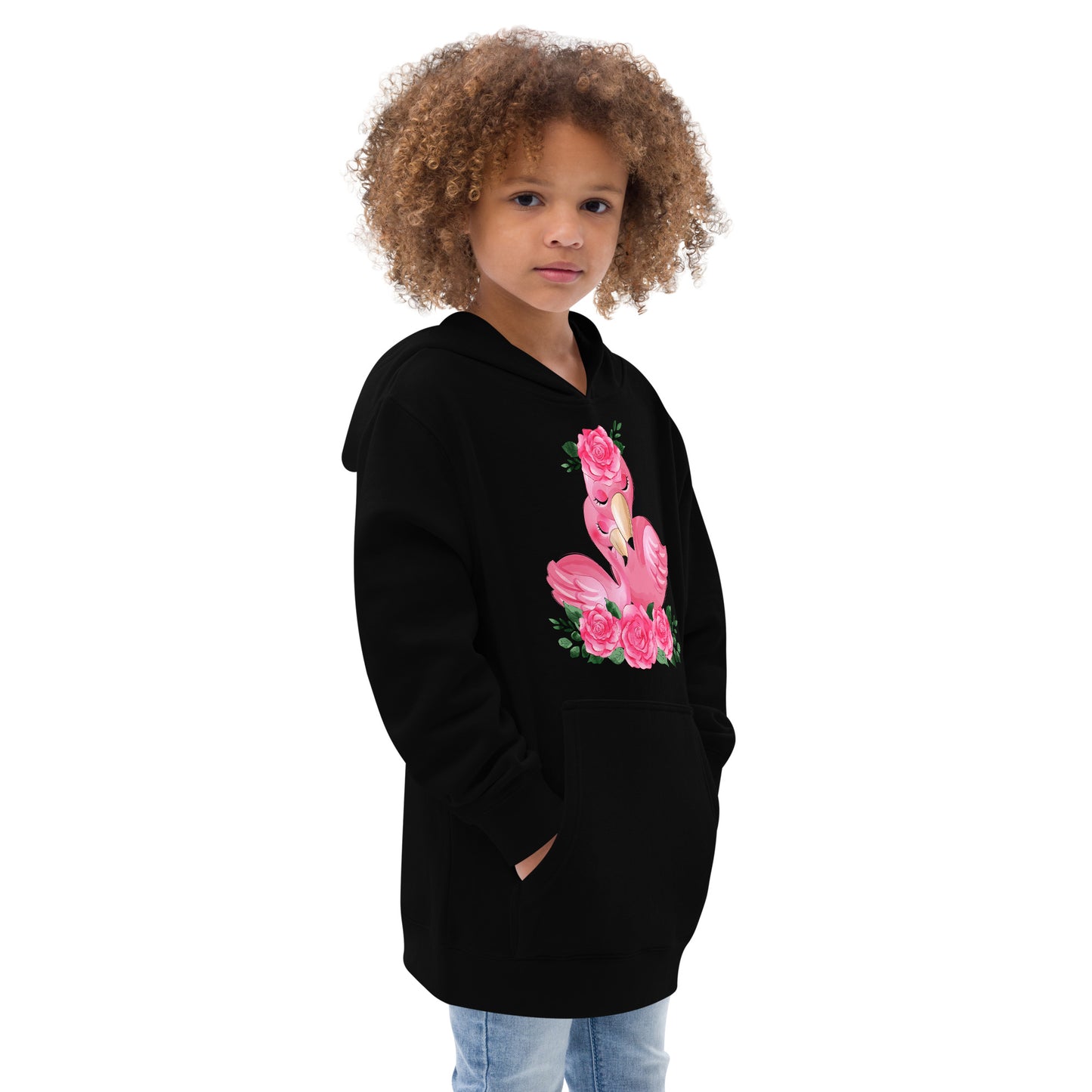 Cute Flamingo Mom and Baby Hoodie, No. 0080