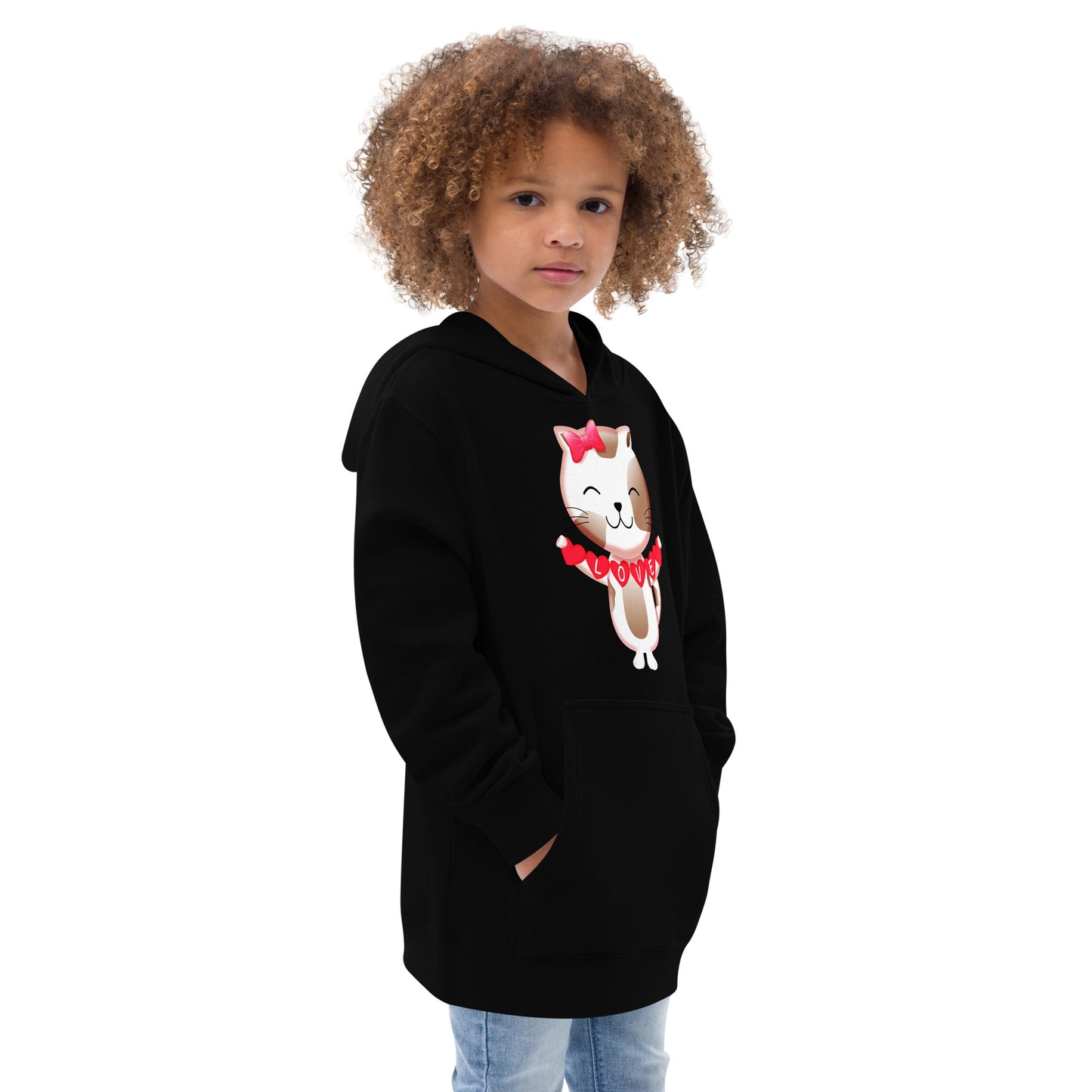 Cute Cat in Love Hoodie, No. 0282