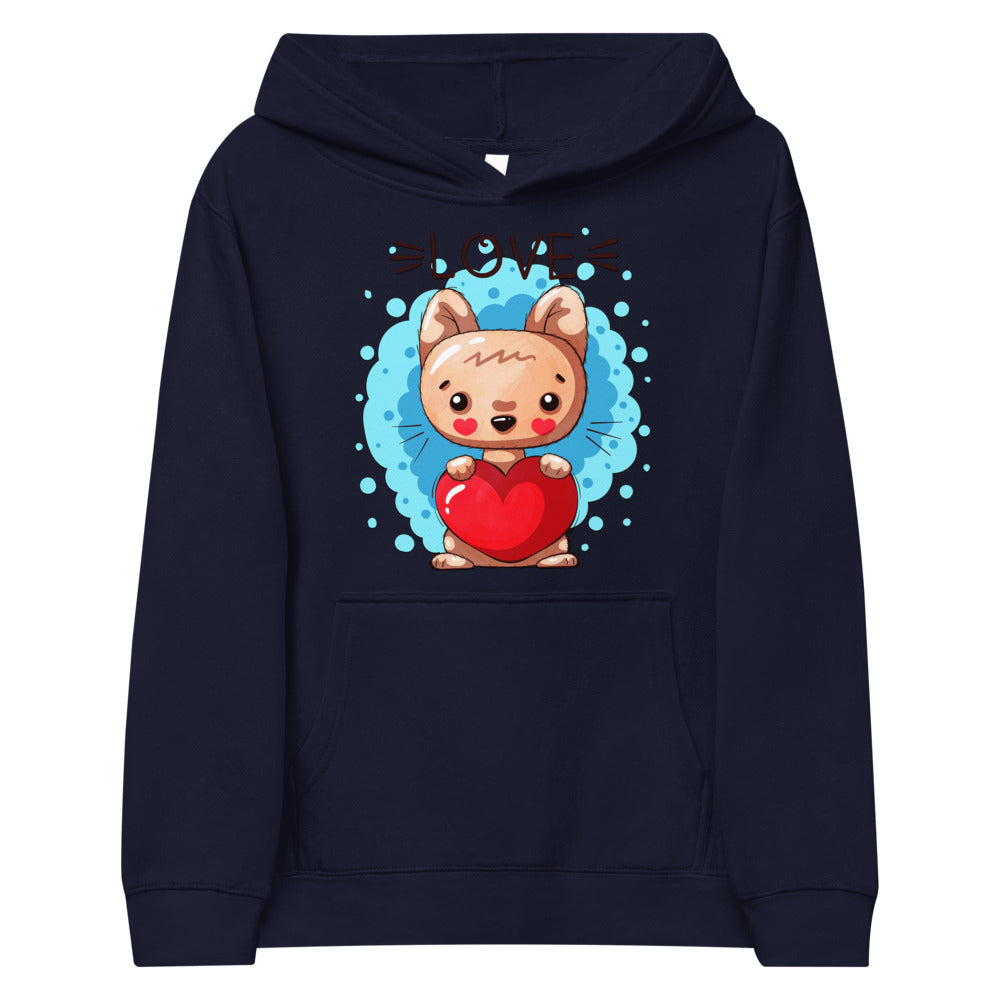 Kitty with Heart, Hoodies, No. 0044