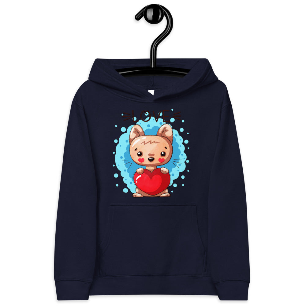 Kitty with Heart, Hoodies, No. 0044