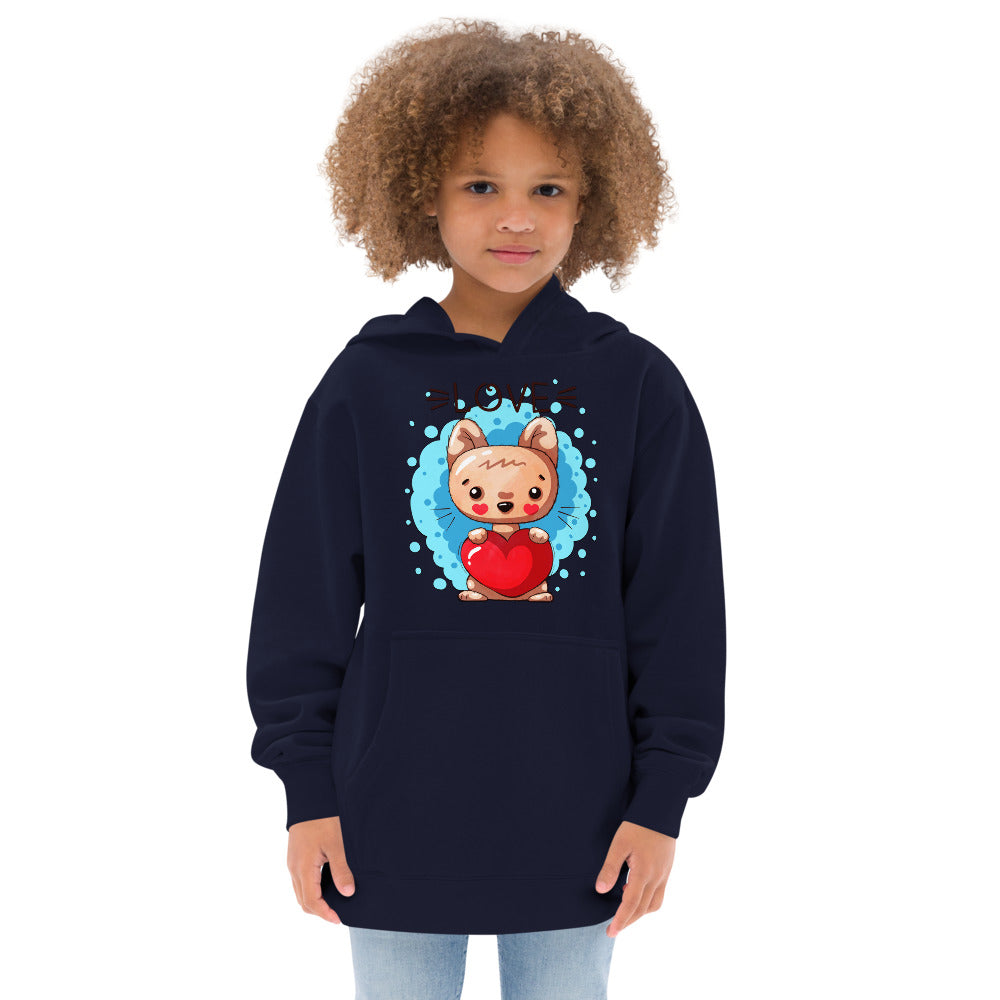 Kitty with Heart, Hoodies, No. 0044