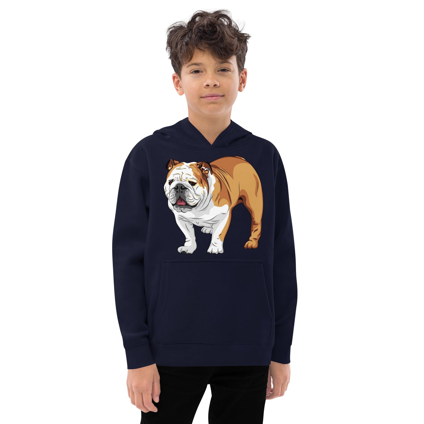 Cool English Bulldog Dog Hoodie, No. 0129