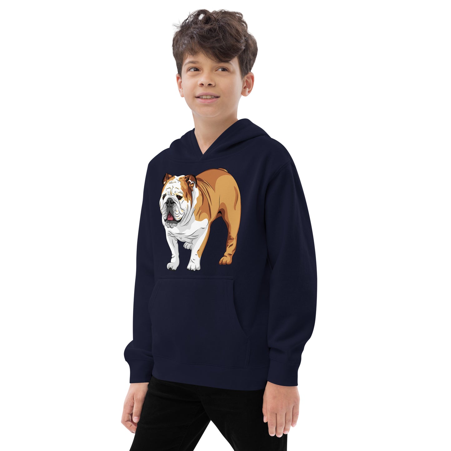 Cool English Bulldog Dog Hoodie, No. 0129