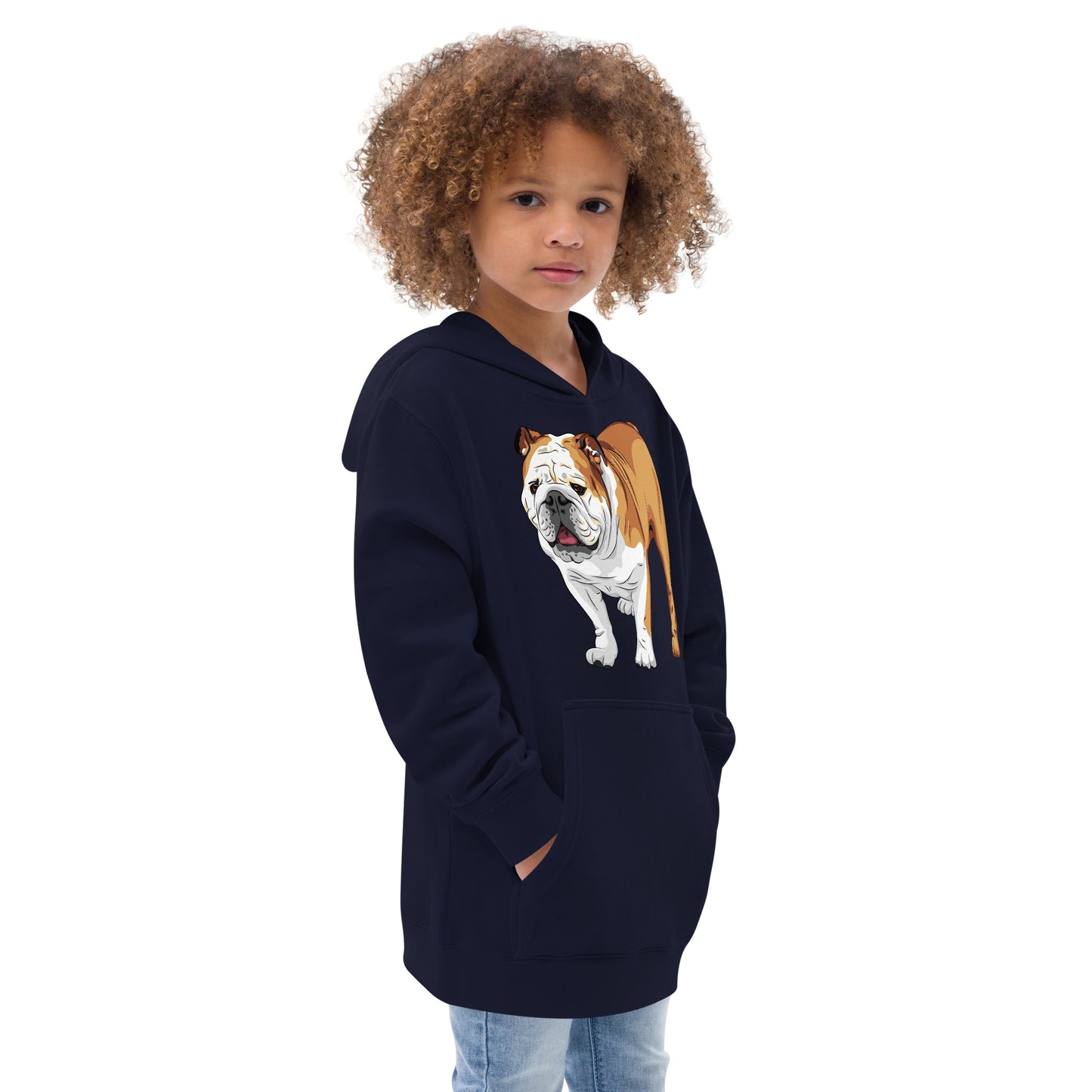 Cool English Bulldog Dog Hoodie, No. 0129