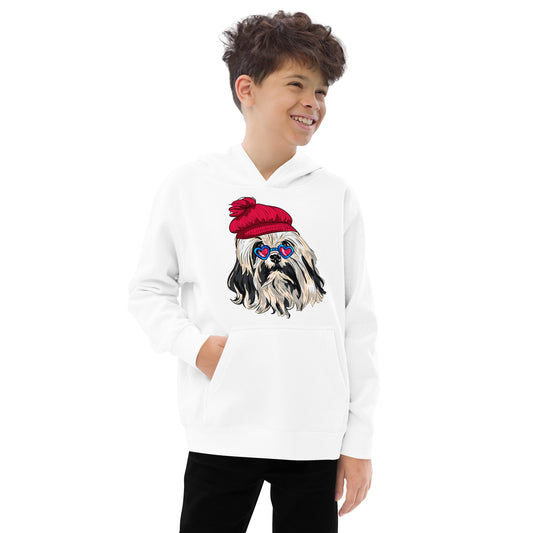 Cute Lowchen Dog Hoodie,  No. 0598