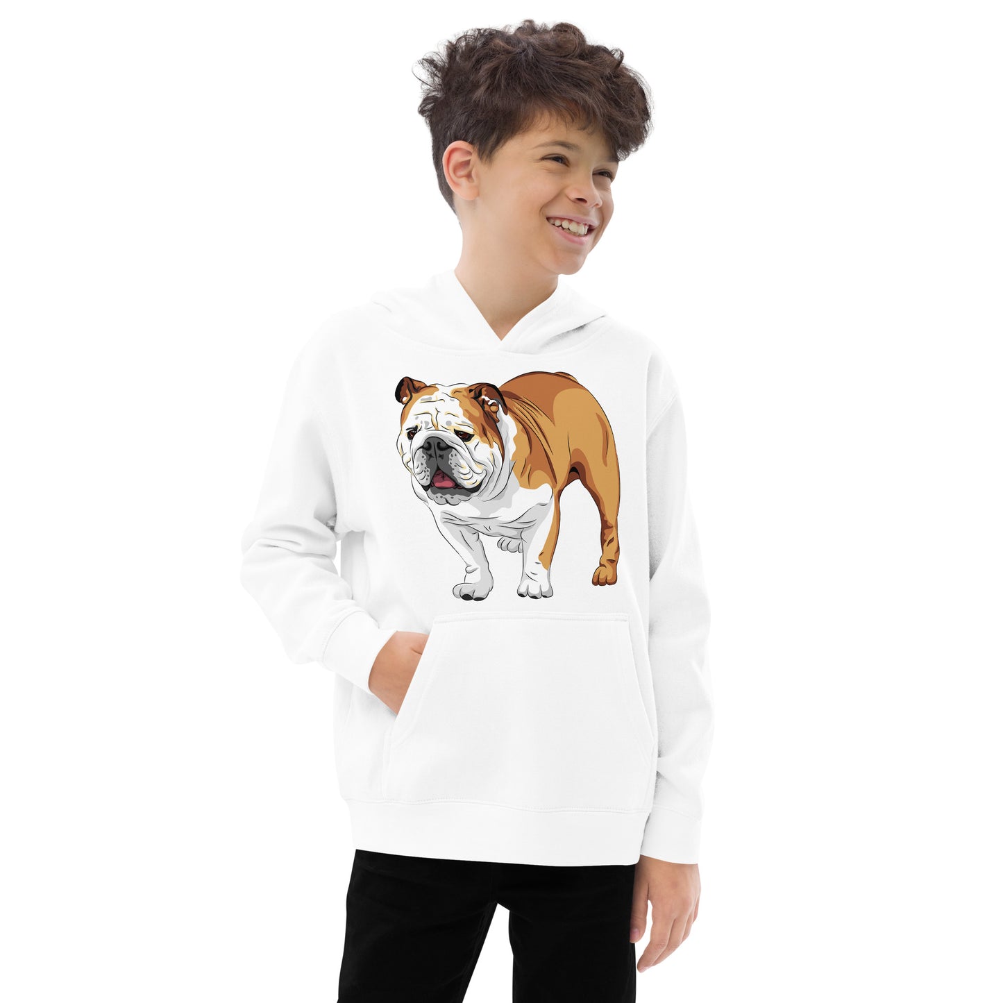 Cool English Bulldog Dog Hoodie, No. 0129