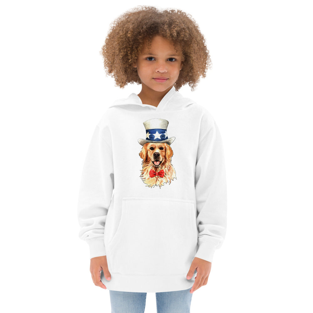 Cool Golden Retriever Dog with Hat, Hoodies, No. 0580