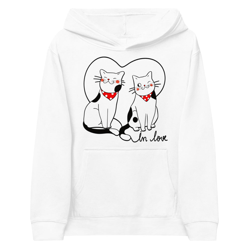 Couple Kitten Cats in Love, Hoodies, No. 0137