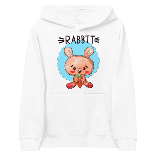 Rabbit with Carrot, Hoodies, No. 0491