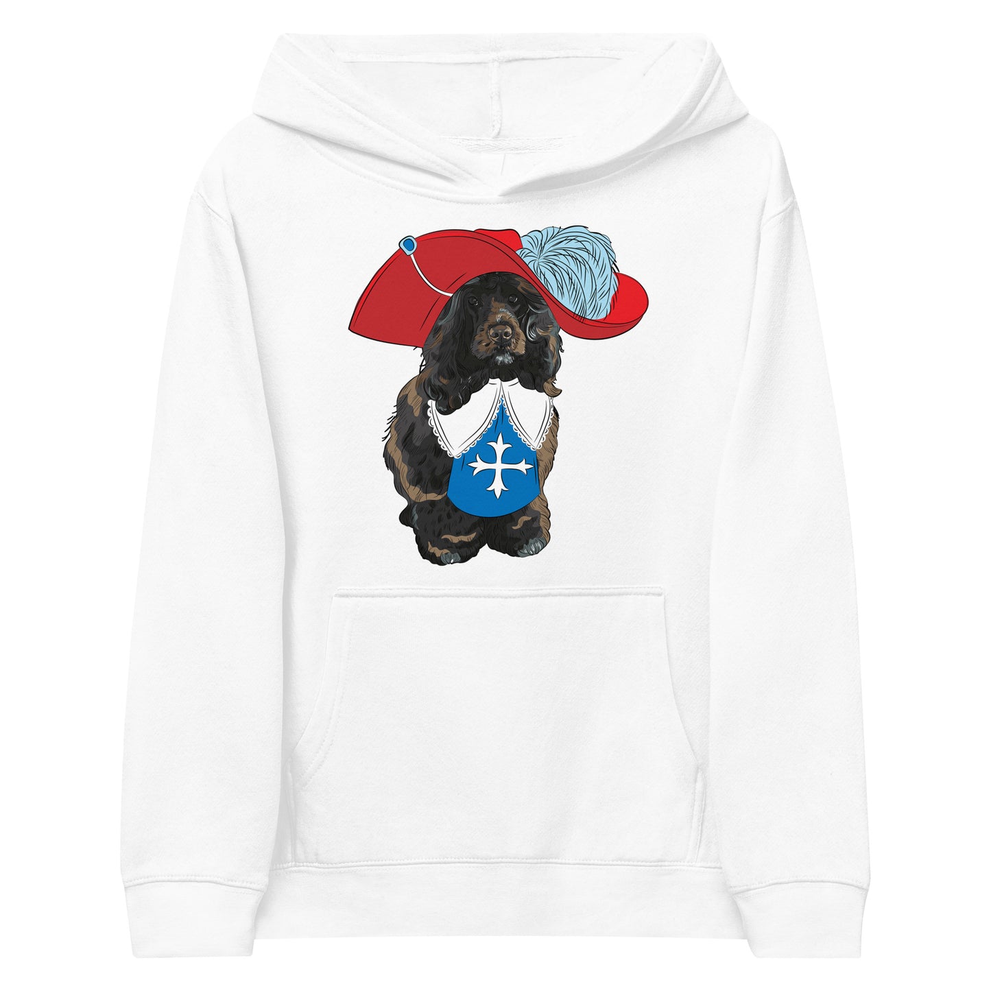 Portuguese Water Dog as Musketeer Hoodie, No. 0559