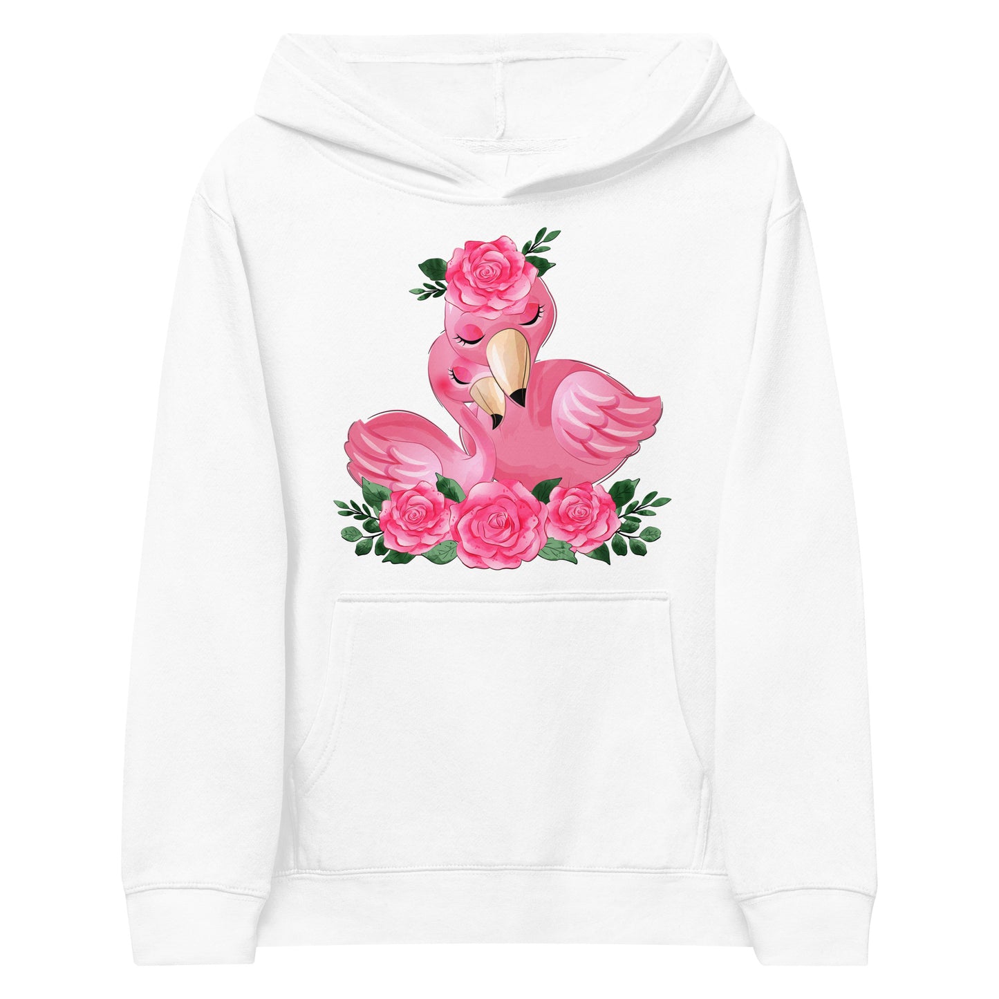 Cute Flamingo Mom and Baby Hoodie, No. 0080