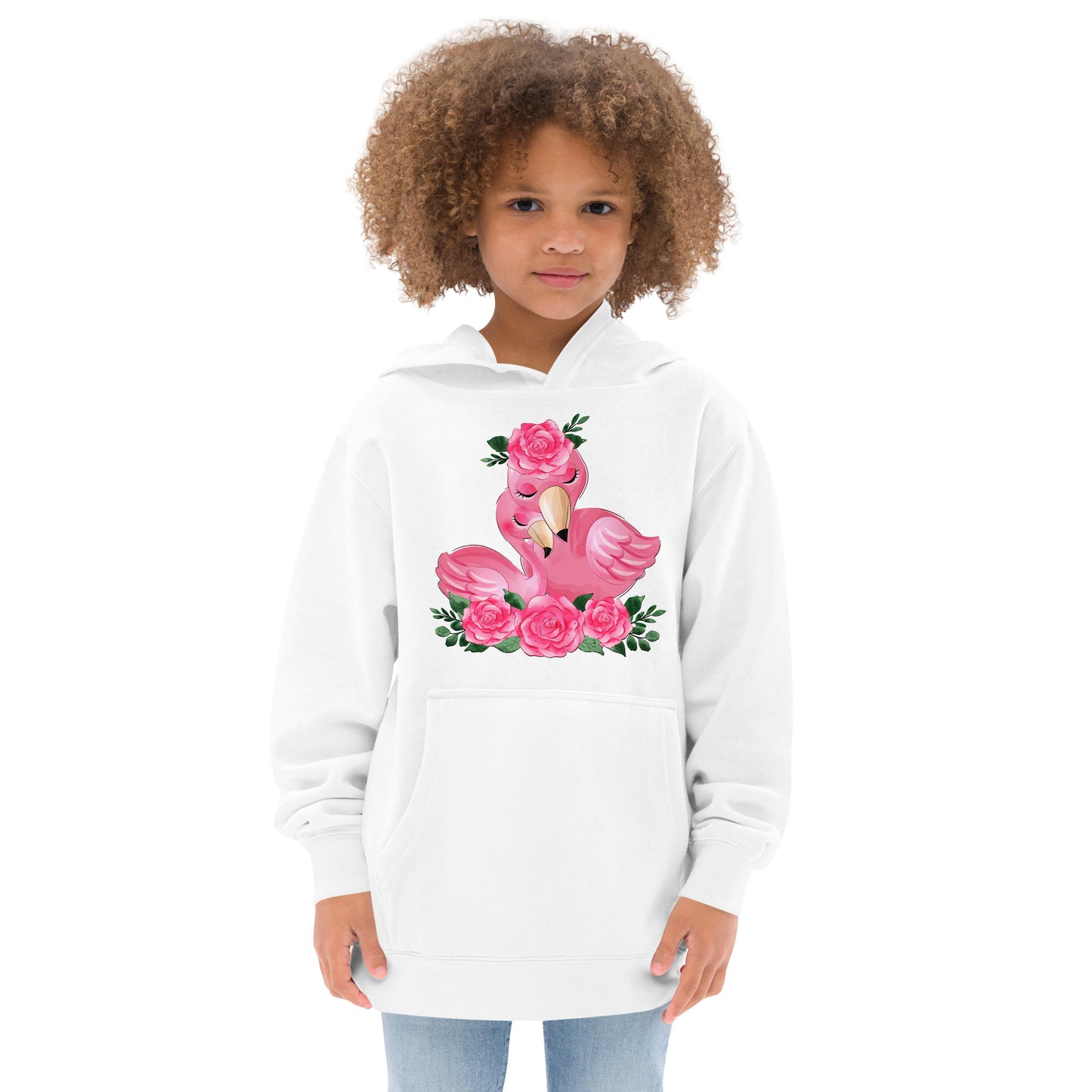 Cute Flamingo Mom and Baby Hoodie, No. 0080