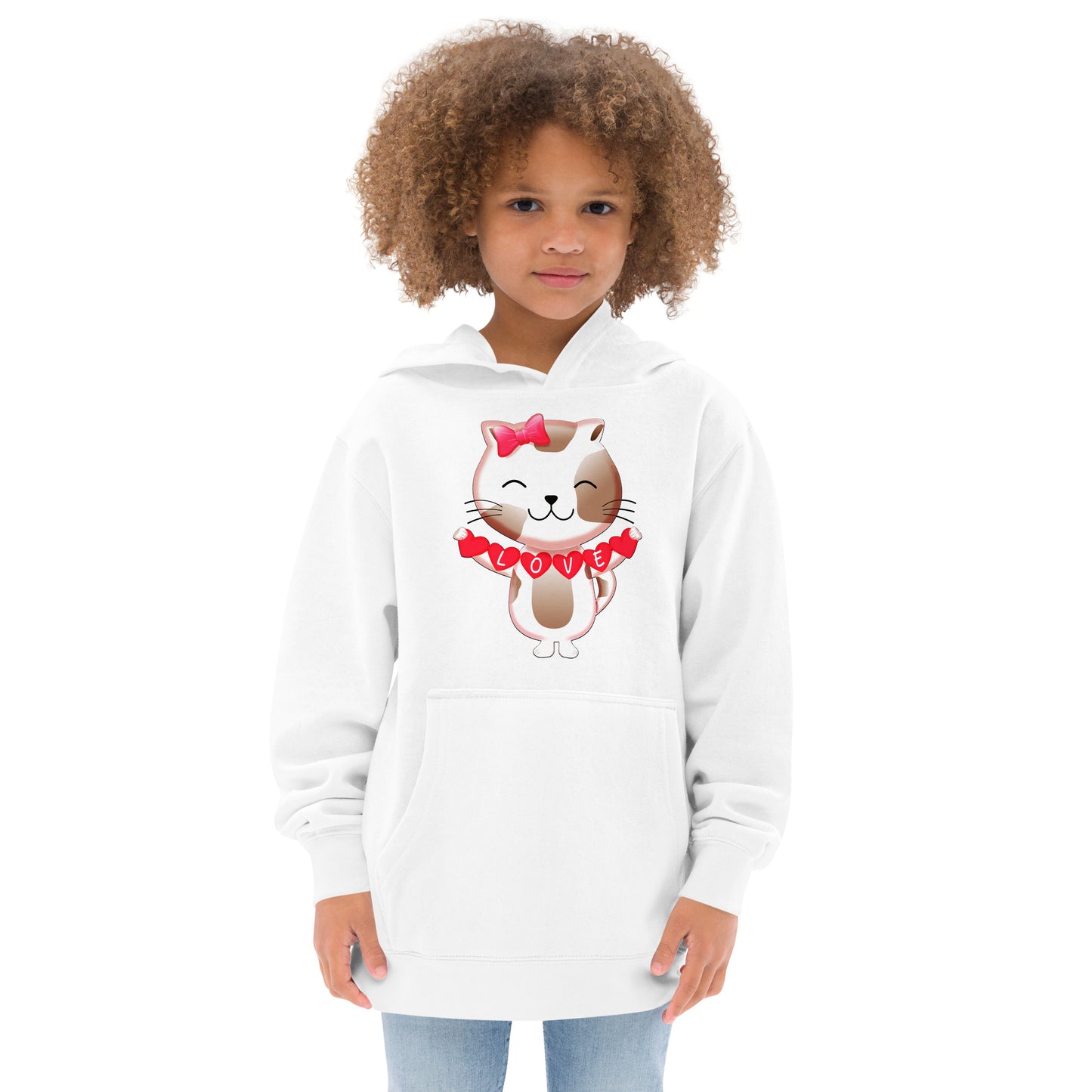 Cute Cat in Love Hoodie, No. 0282